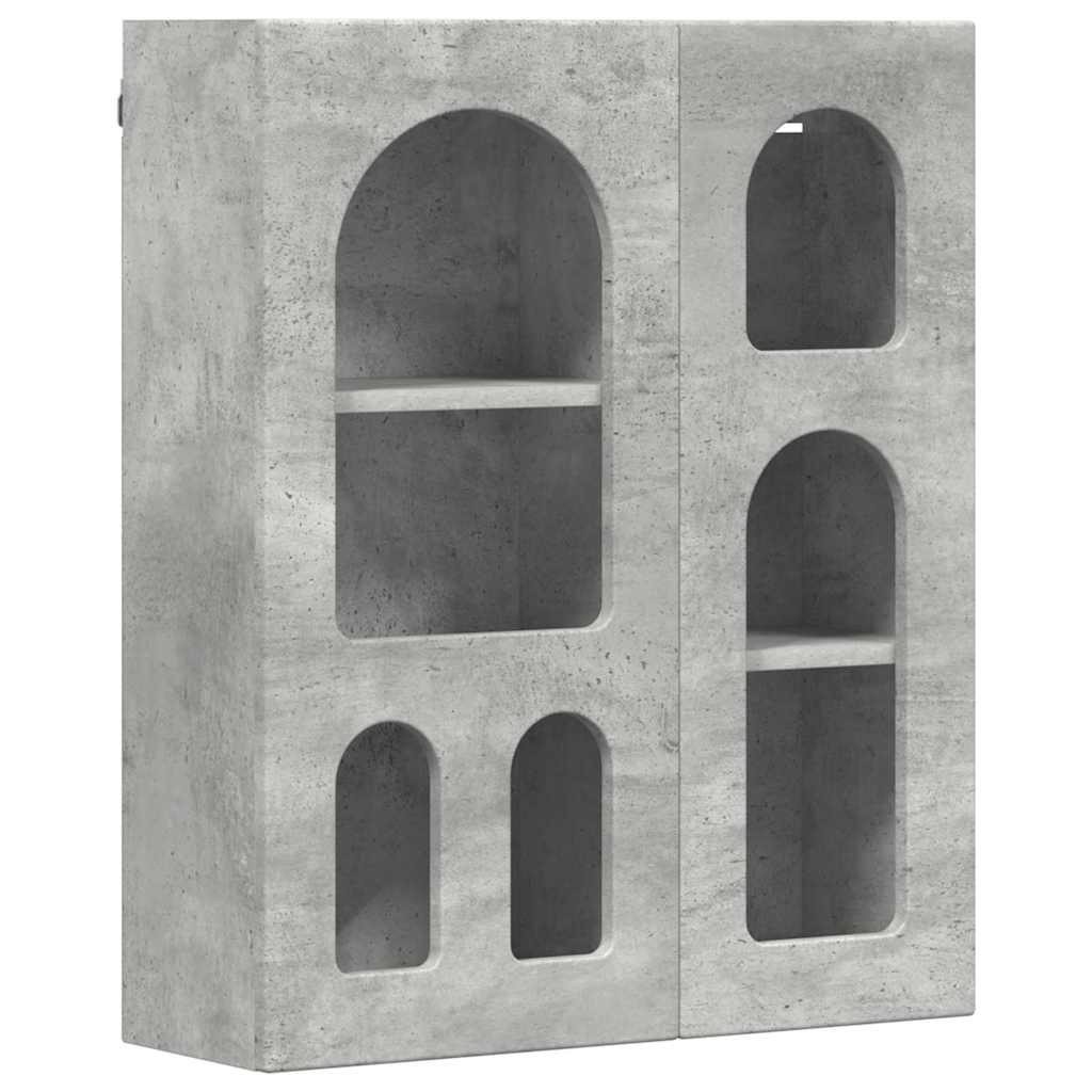 Hengende skap ELST Betonggrå 59 x 20 x 71,5 cm Konstruert tre