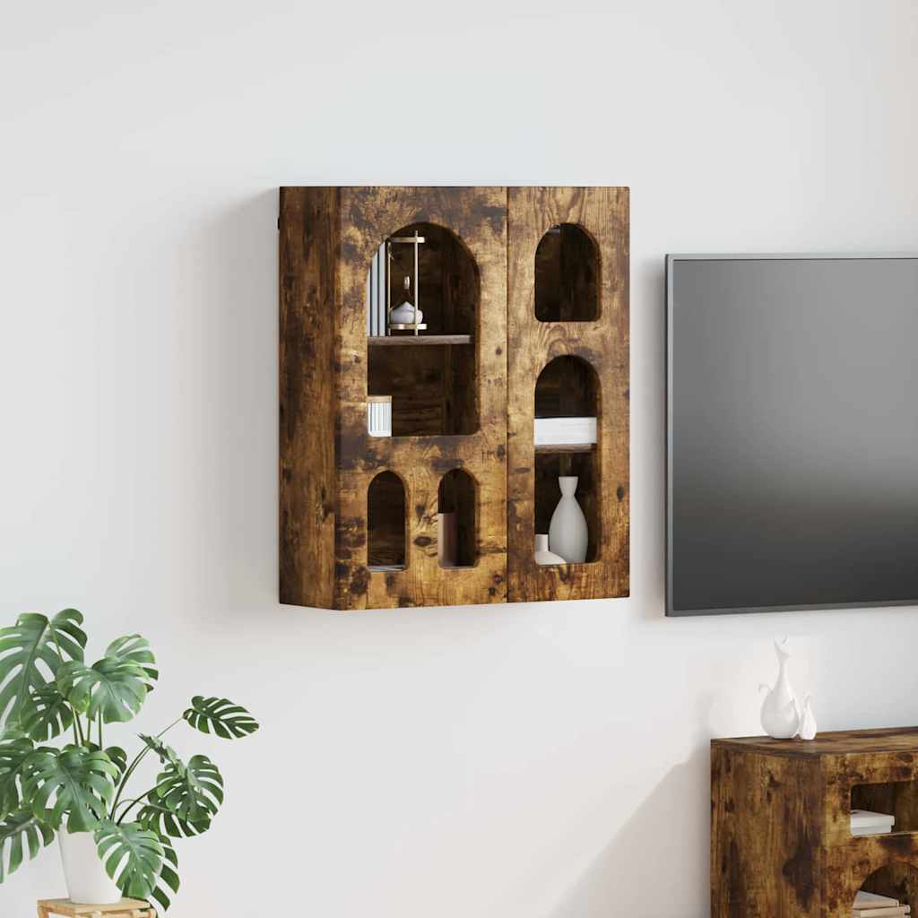 Hengende skap ELST Røkt Eik 59 x 20 x 71,5 cm Konstruert tre
