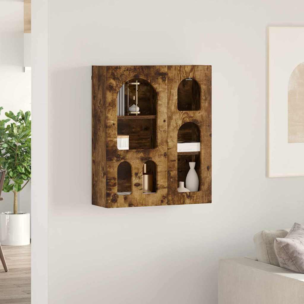 Hengende skap ELST Røkt Eik 59 x 20 x 71,5 cm Konstruert tre