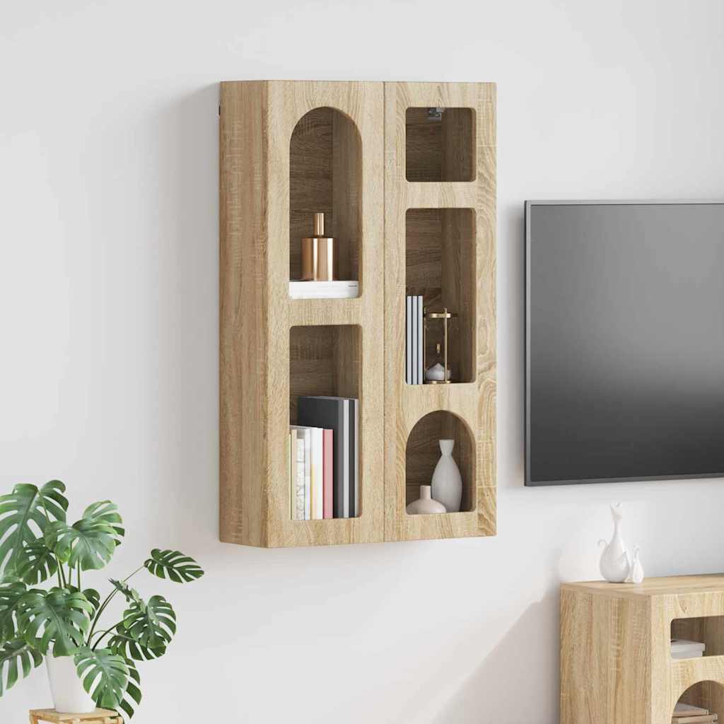 Hengende skap ELST Sonoma eik 59 x 20 x 100 cm Konstruert tre