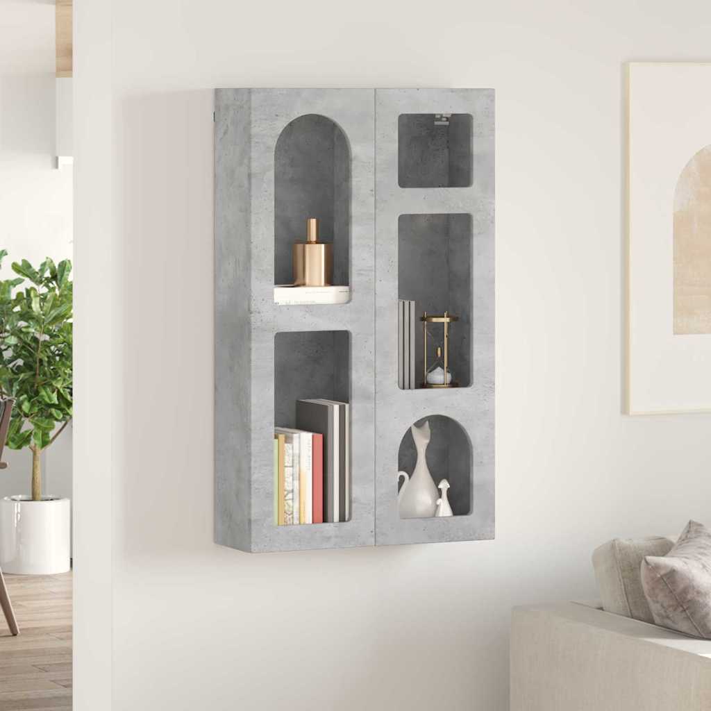 Hengende skap ELST Betonggrå 59 x 20 x 100 cm Konstruert tre