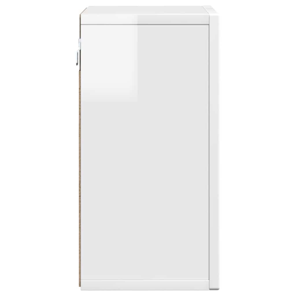 Hengende skap ELST Høgglans hvit 60 x 20 x 40 cm Konstruert tre