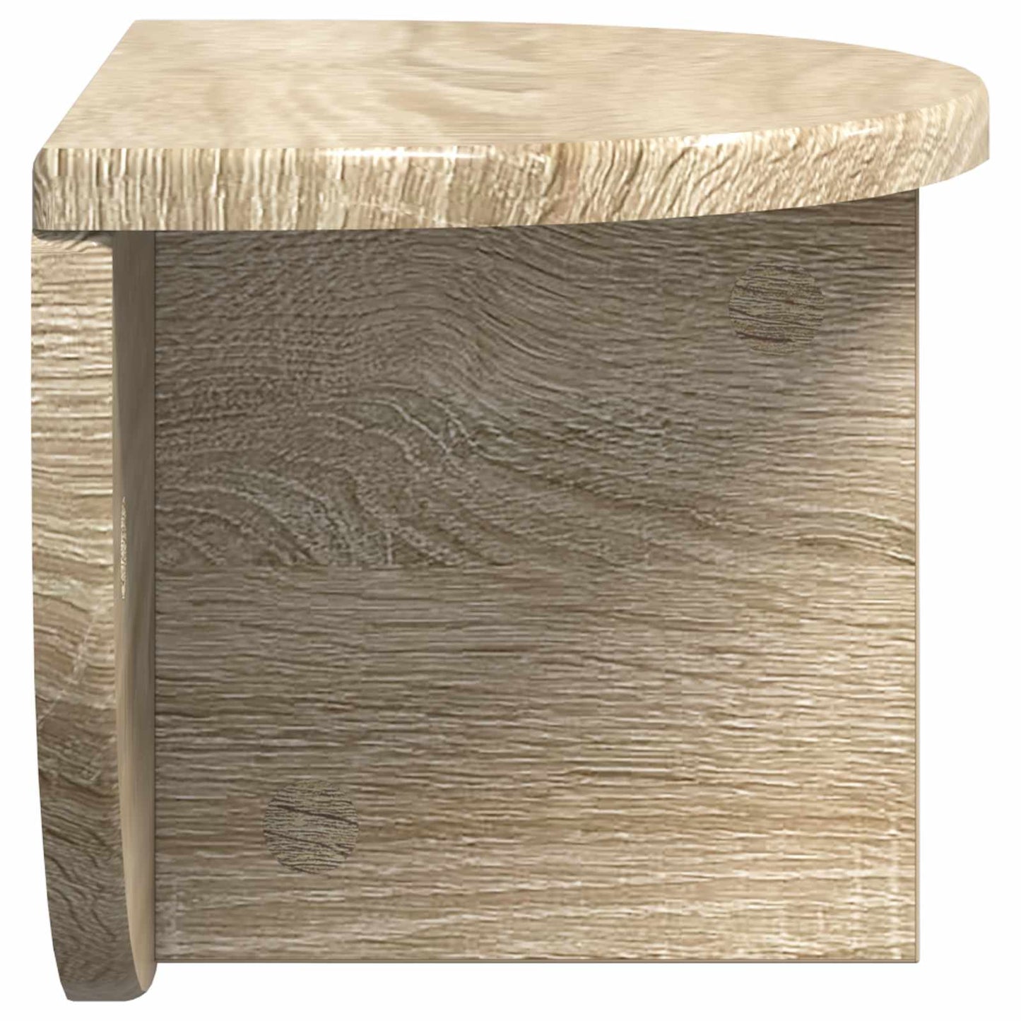 Vegghylle 2 pcs Sonoma eik 38 x 19 x 19 cm Konstruert tre