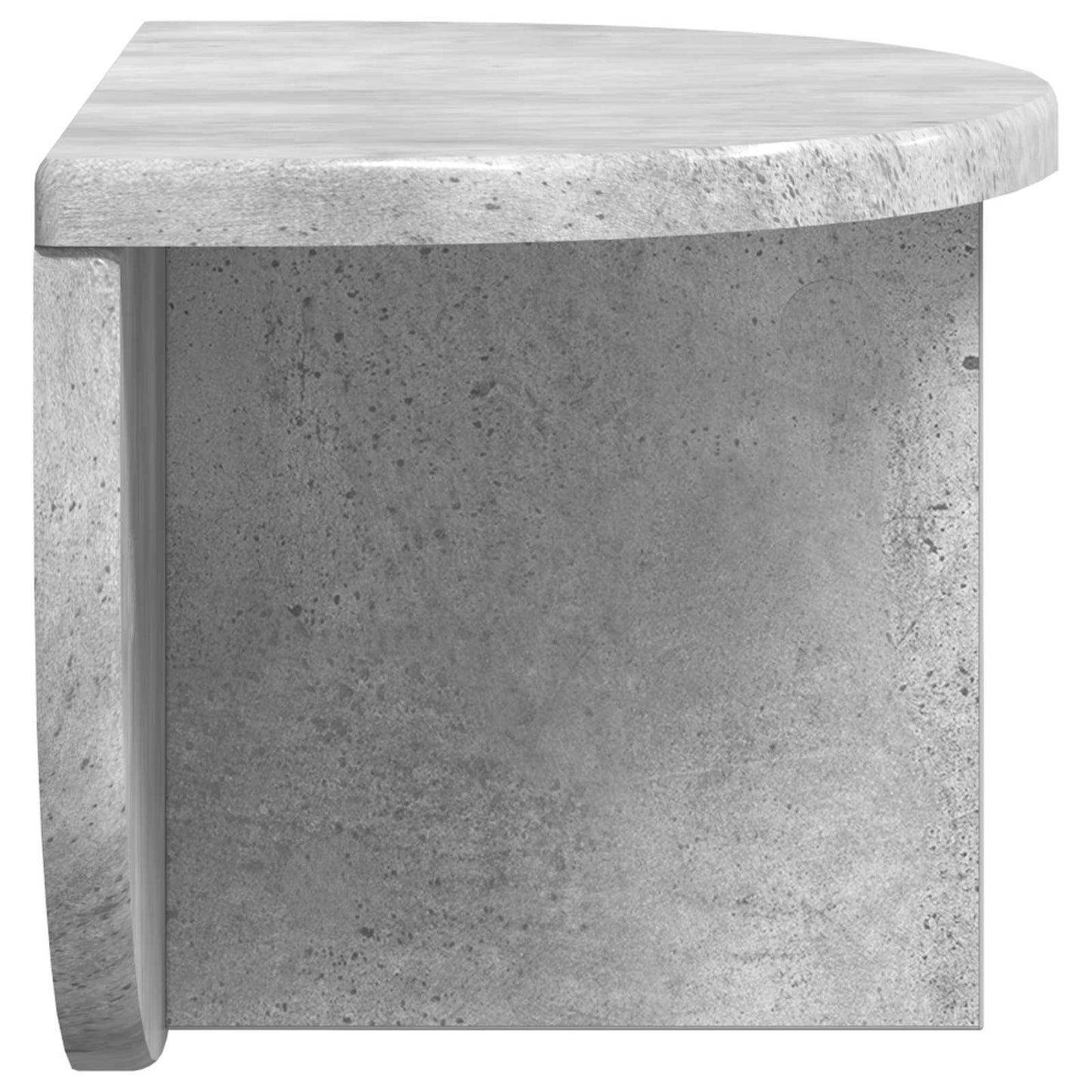 Vegghylle Veggmontert Betonggrå 38 x 19 x 19 cm Konstruert tre