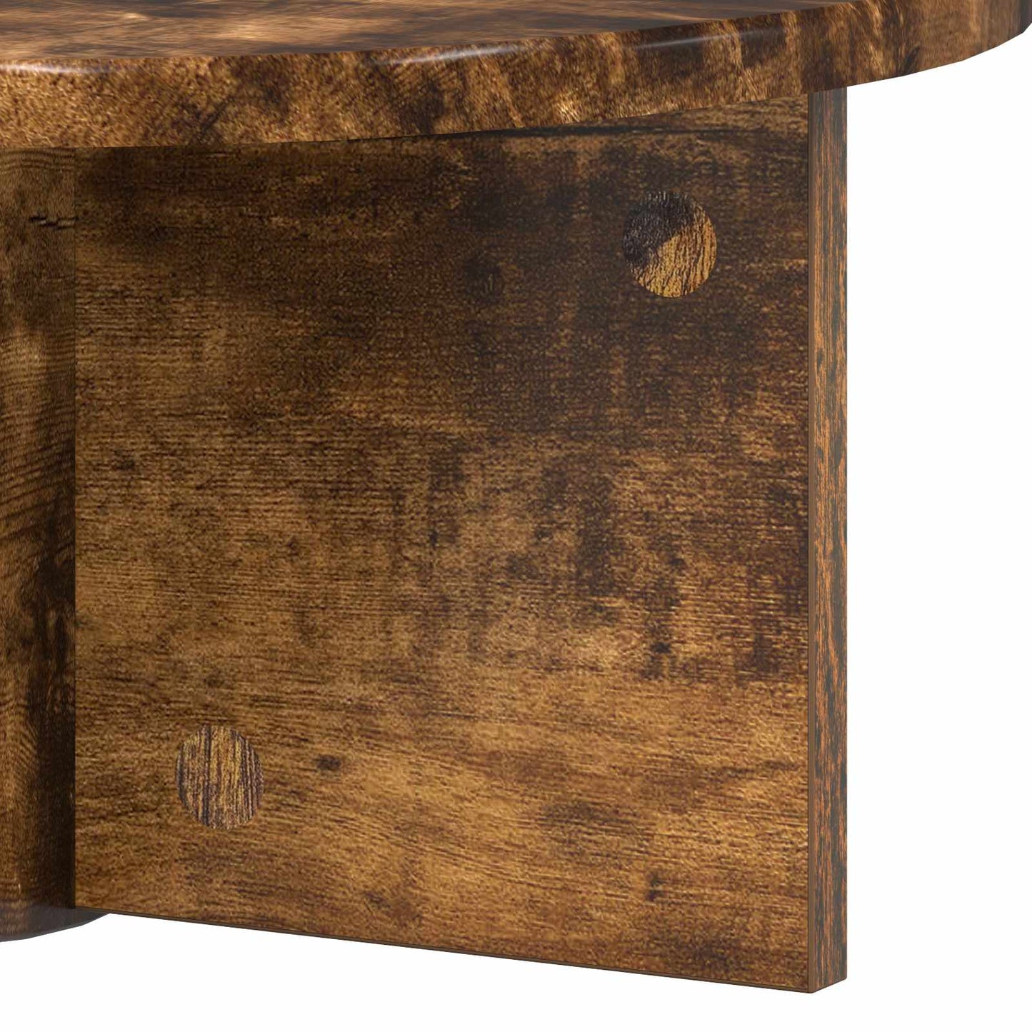 Vegghylle Veggmontert Røkt eik 38 x 19 x 19 cm Konstruert tre