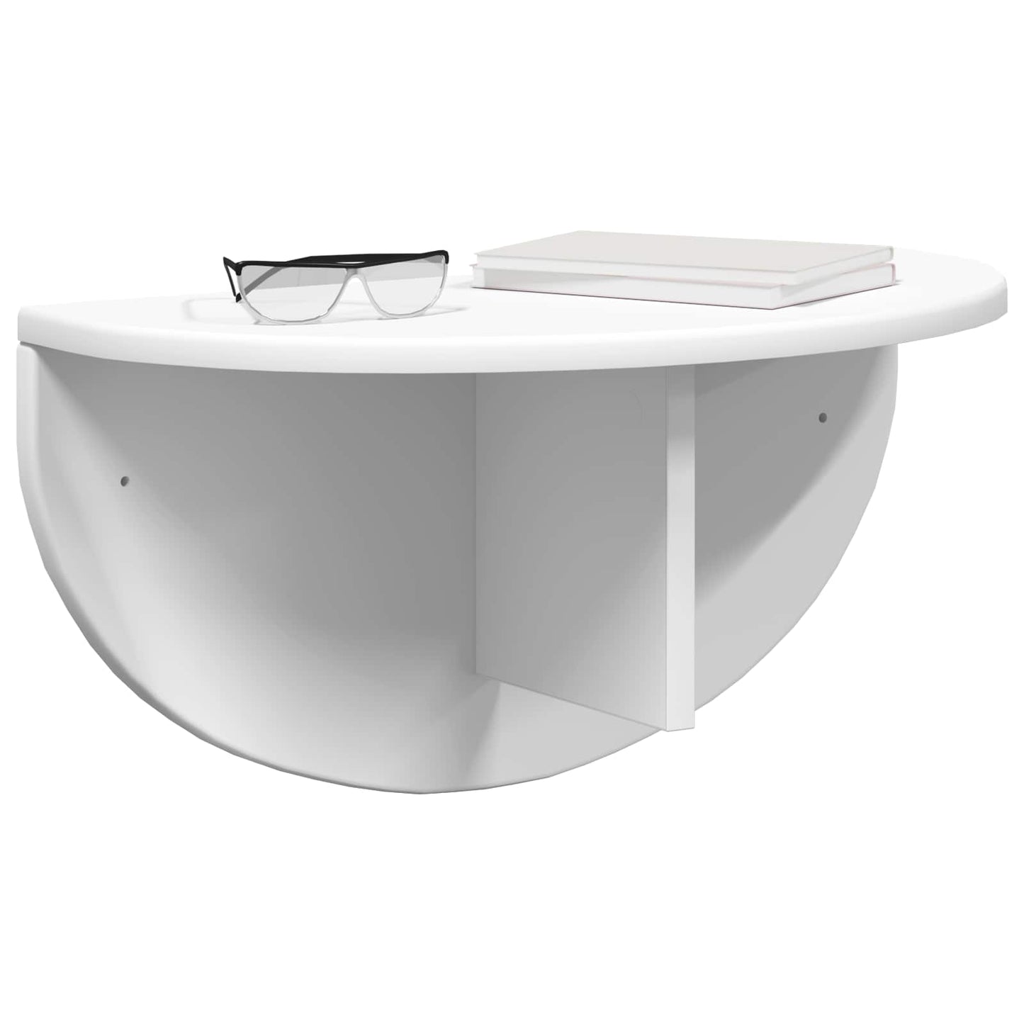 Vegghylle Veggmontert Hvit 48 x 24 x 24 cm Konstruert tre