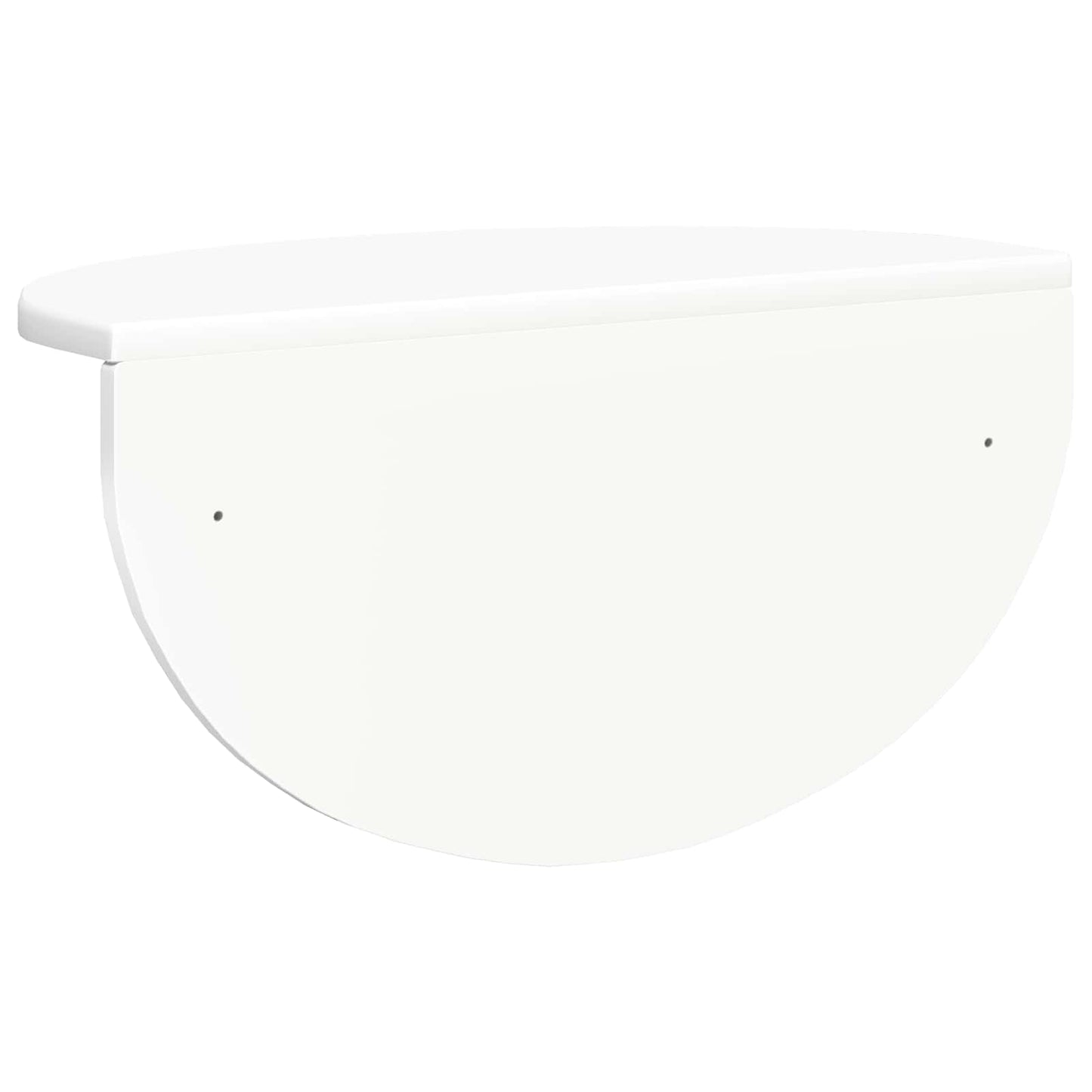Vegghylle Veggmontert 2 pcs Hvit 48 x 24 x 24 cm Konstruert tre