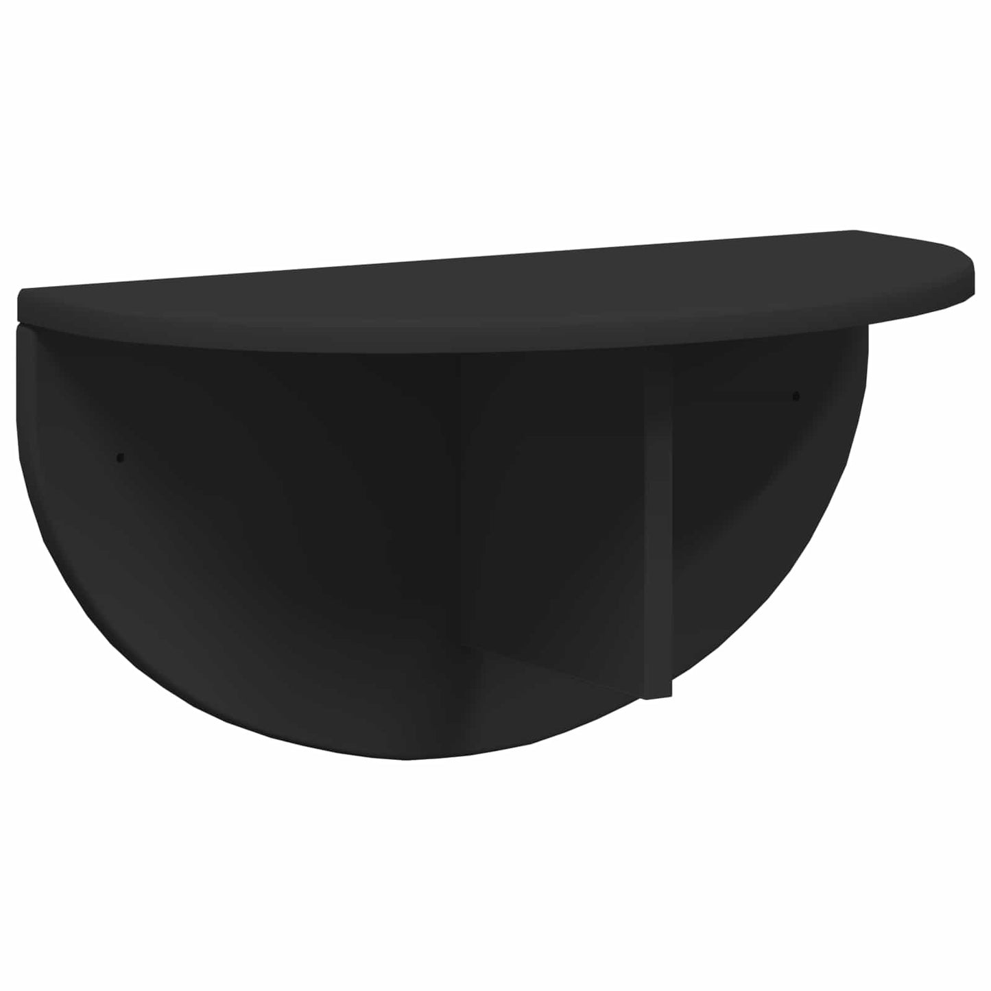 Vegghylle Veggmontert Svart 48 x 24 x 24 cm Konstruert tre