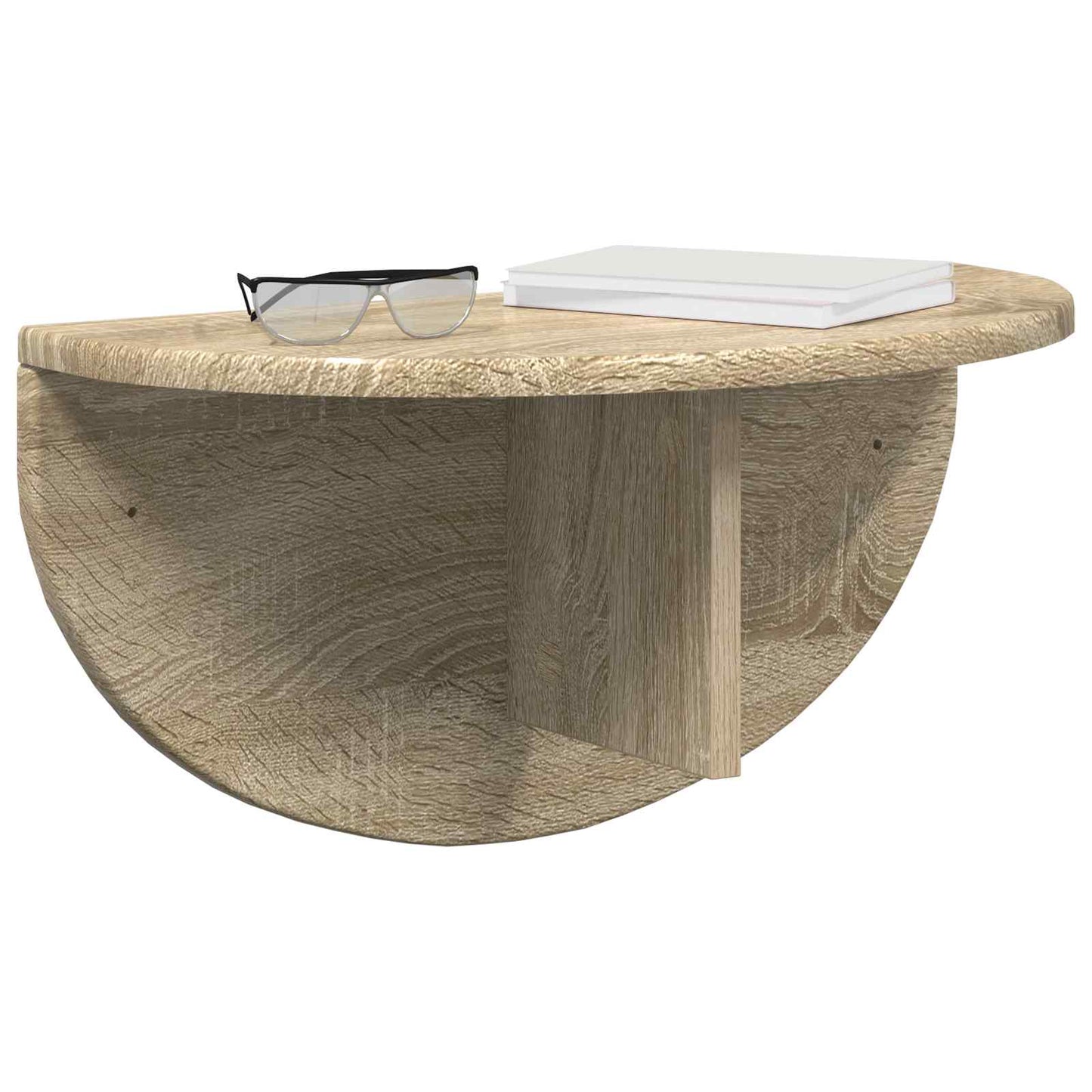 Vegghylle 2 pcs Sonoma eik 48 x 24 x 24 cm Konstruert tre