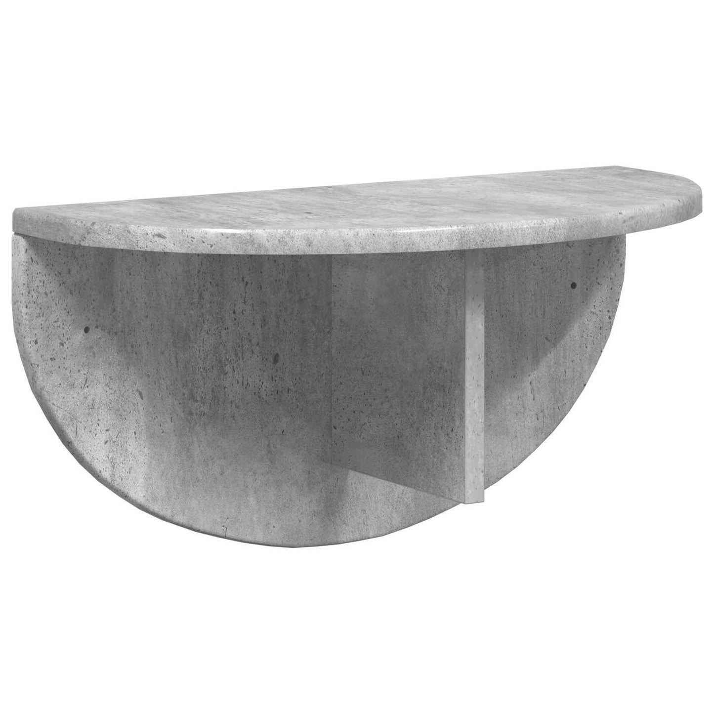 Vegghylle 2 pcs Betonggrå 48 x 24 x 24 cm Konstruert tre