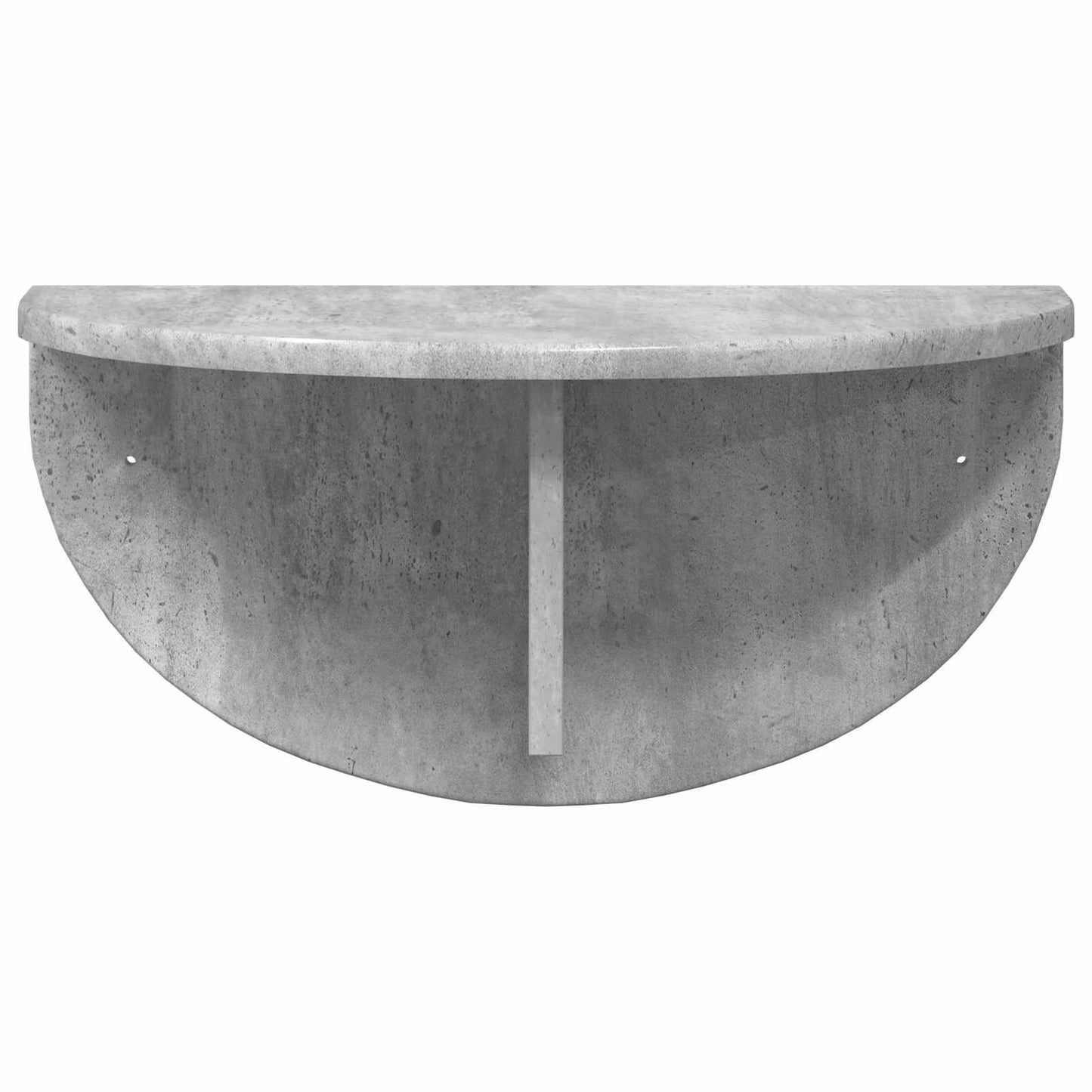 Vegghylle 2 pcs Betonggrå 48 x 24 x 24 cm Konstruert tre