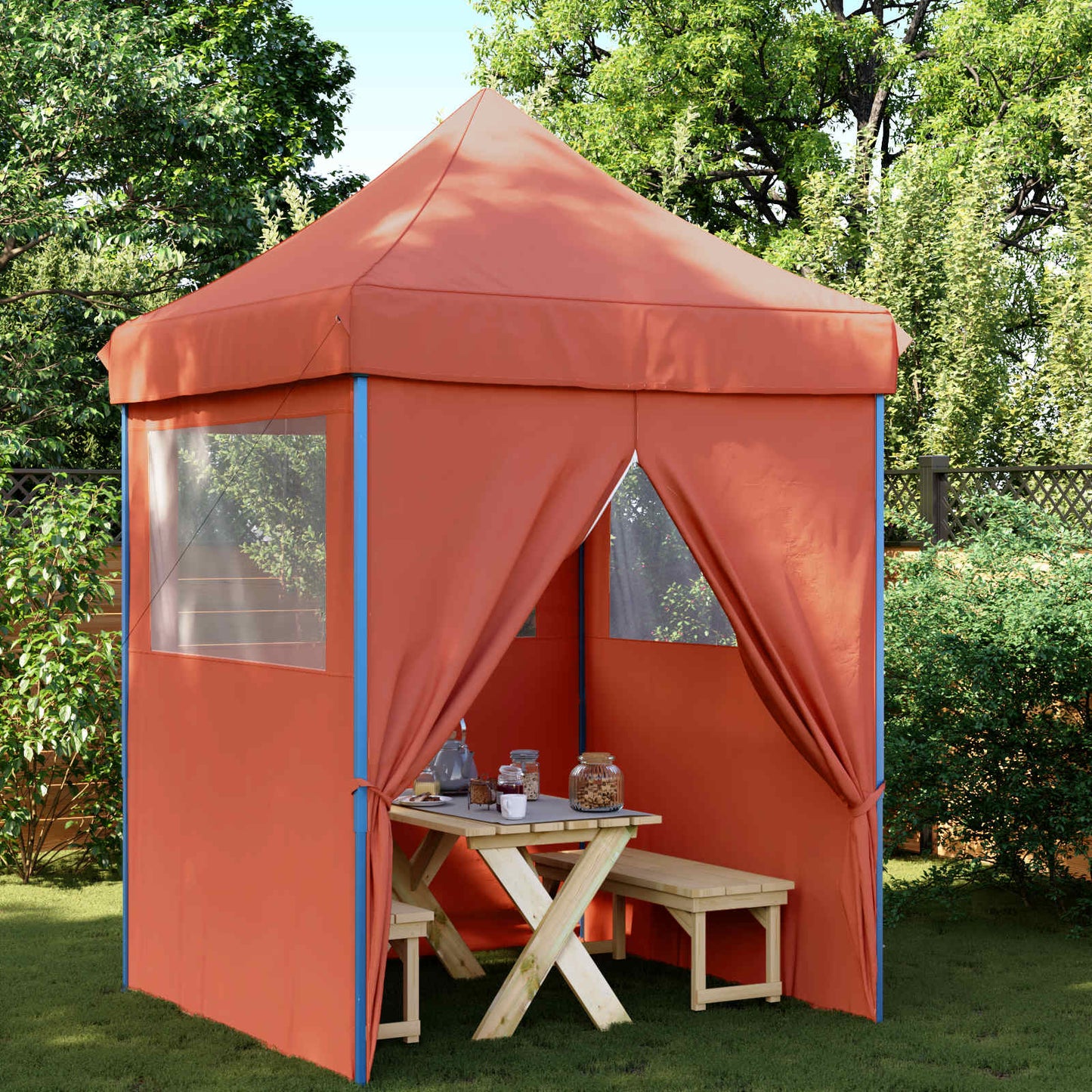 Partytelt Terrakotta 200 x 200 x 306 cm Oxford Stoff