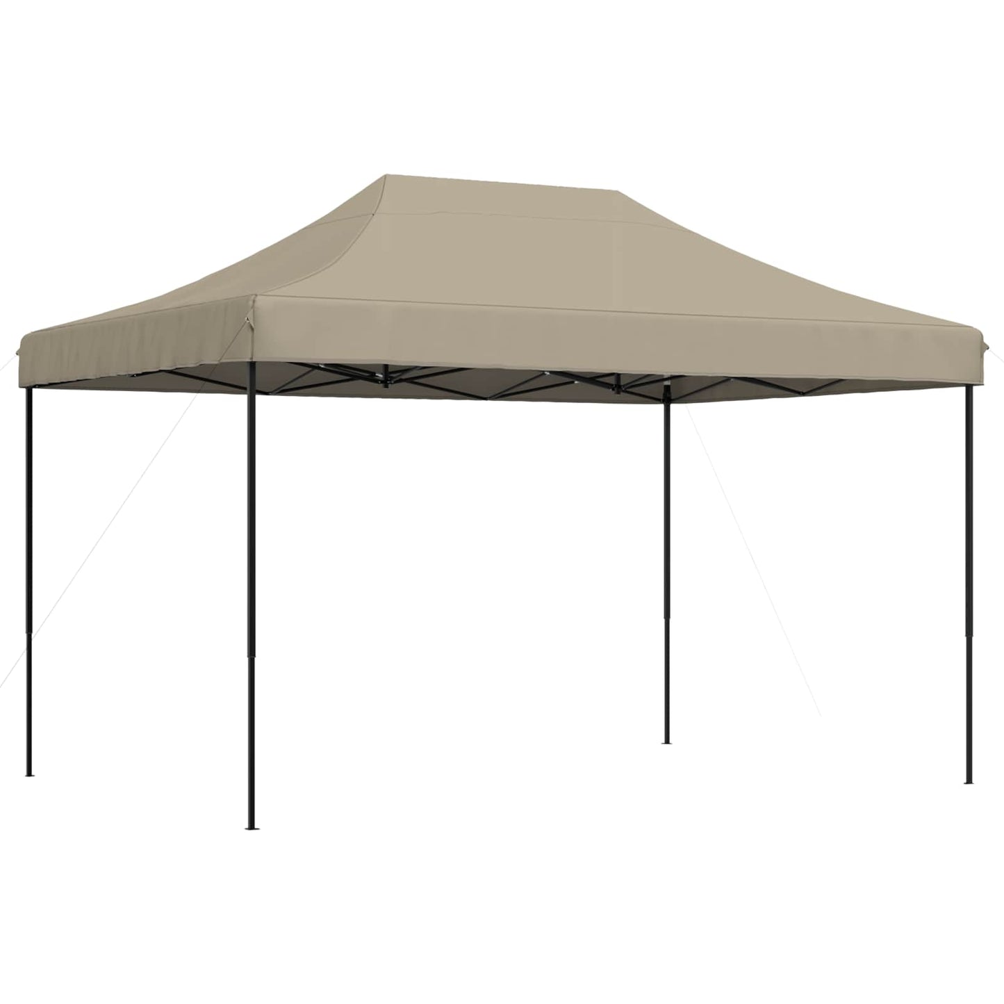 Partytelt Gråbrun 279 x 410 x 315 cm Oxford Stoff vidaXL