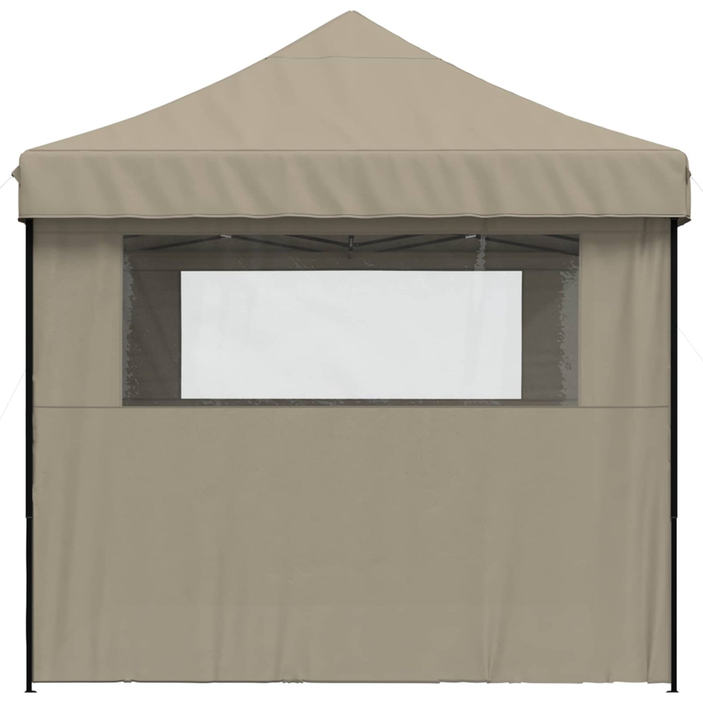 Partytelt Gråbrun 279 x 410 x 315 cm Oxford Stoff vidaXL
