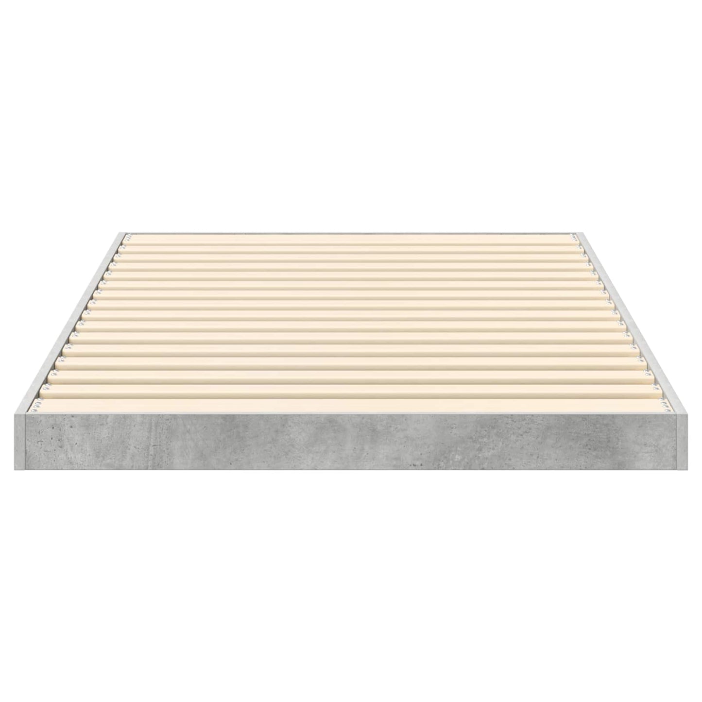 Gulvbedramme Betonggrå 75 x 190 cm Konstruert tre