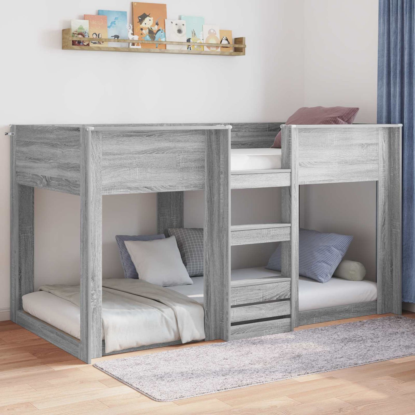 Gulvbedramme Sonoma 75 x 190 cm Konstruert tre