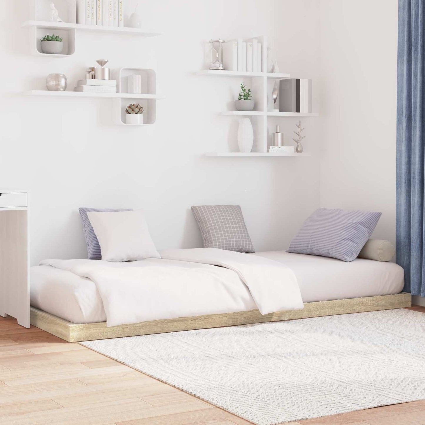 Gulvbedramme Sonoma 80 x 200 cm Konstruert tre