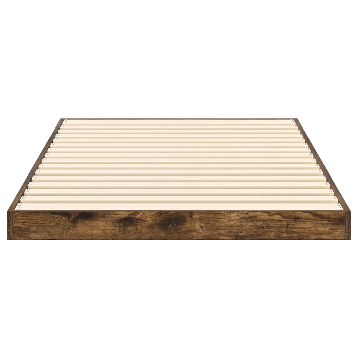 Gulvbedramme Røkt eik 80 x 200 cm Konstruert tre