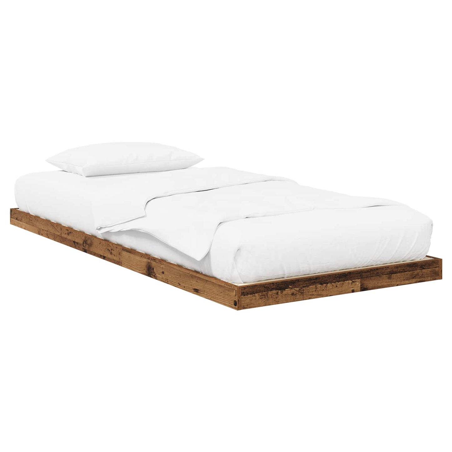 Gulvbedramme Gammelt tre 80 x 200 cm Konstruert tre