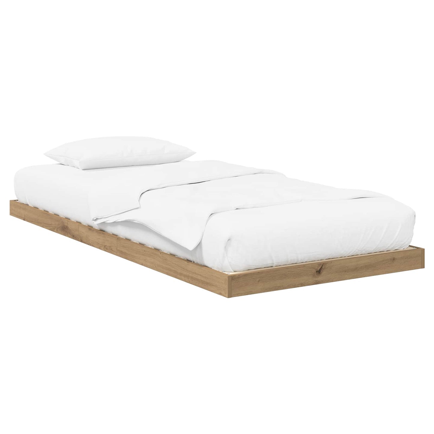 Gulvbedramme Artisan Eik 80 x 200 cm Konstruert tre