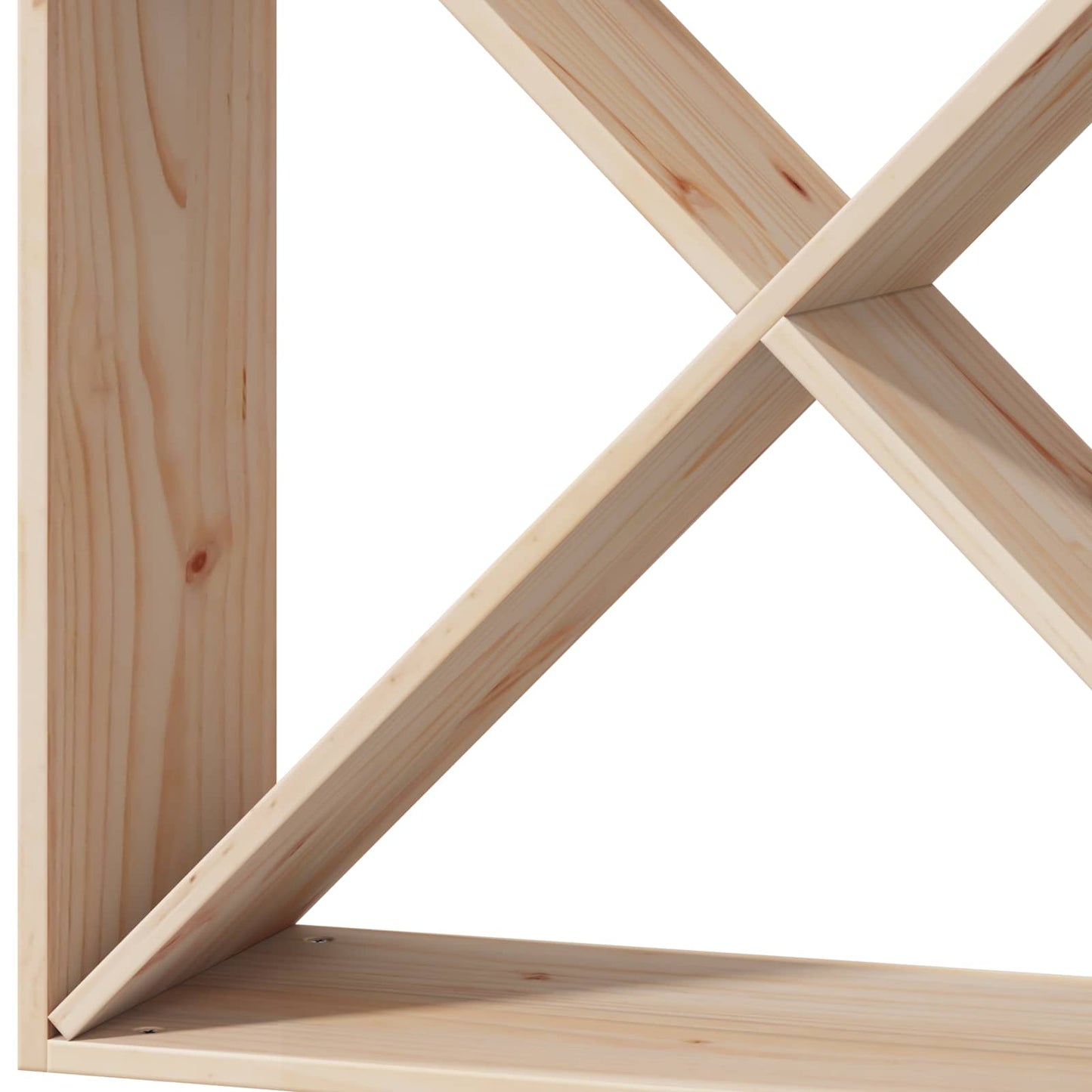 Vinhylle 2 stk. Naturlig 62 x 25 x 62 cm Massiv furu