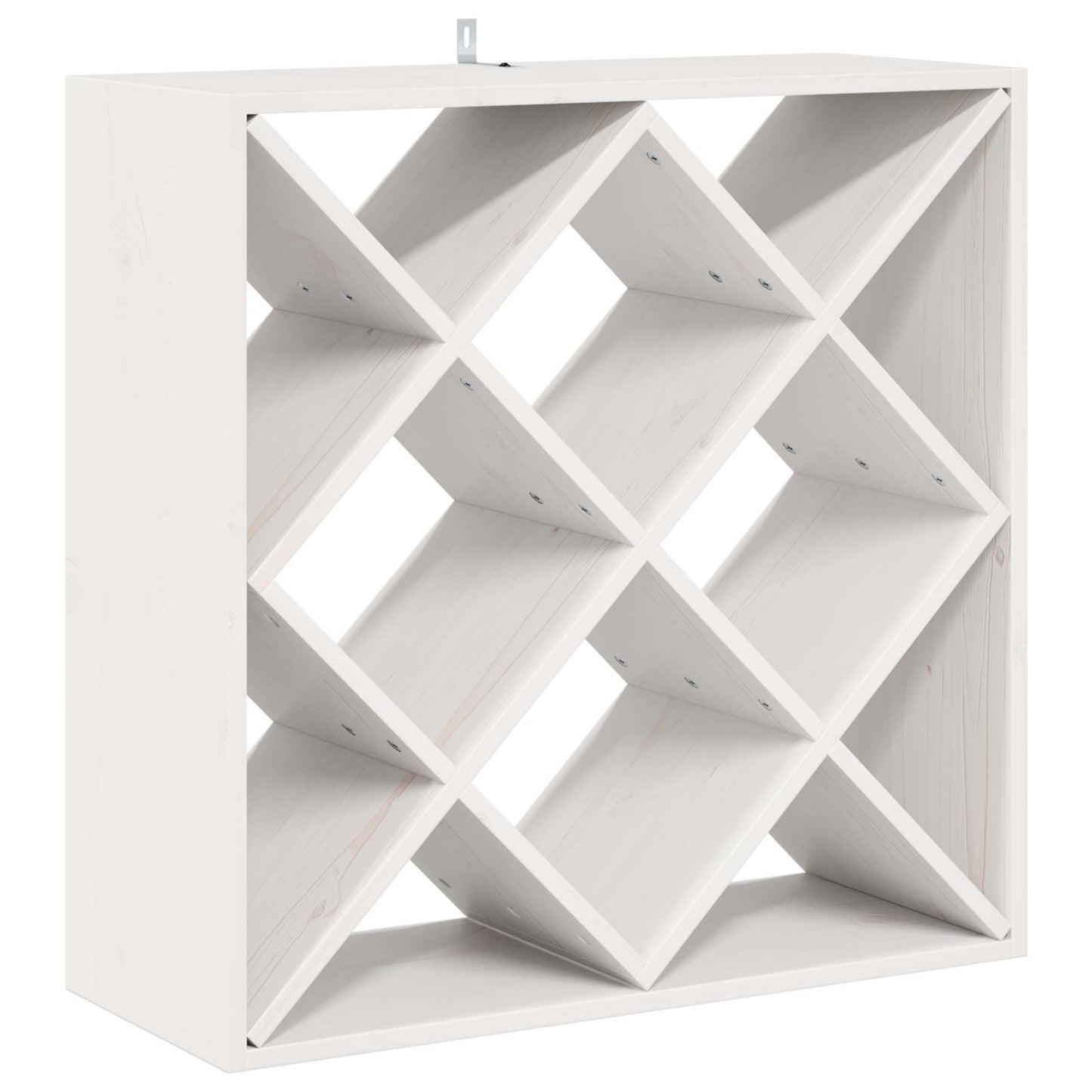 Vinhylle 2 pcs Hvit 62 x 25 x 62 cm Massiv furu