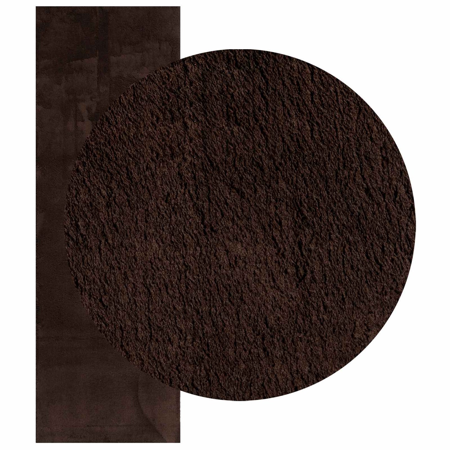 Medium Pile Soft and Washable Rug HUARTE Brun 250 x 80 cm