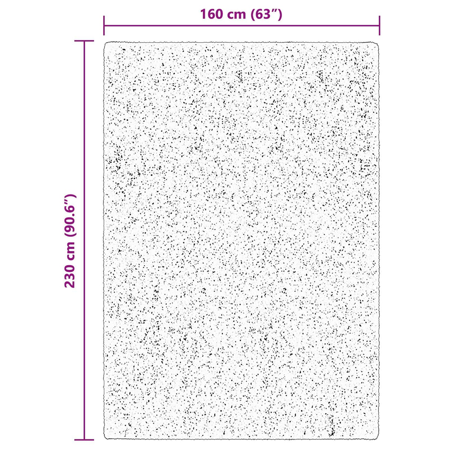 Medium Pile Soft and Washable Rug HUARTE Brun 230 x 160 cm