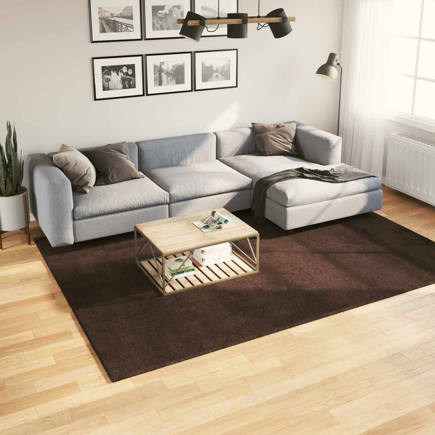 Medium Pile Soft and Washable Rug HUARTE Brun 200 x 280 cm