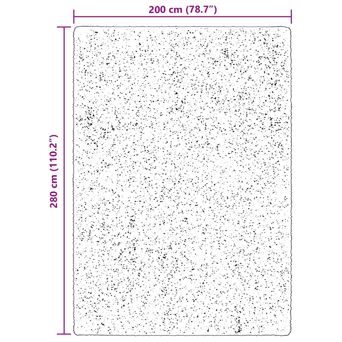 Medium Pile Soft and Washable Rug HUARTE Brun 200 x 280 cm