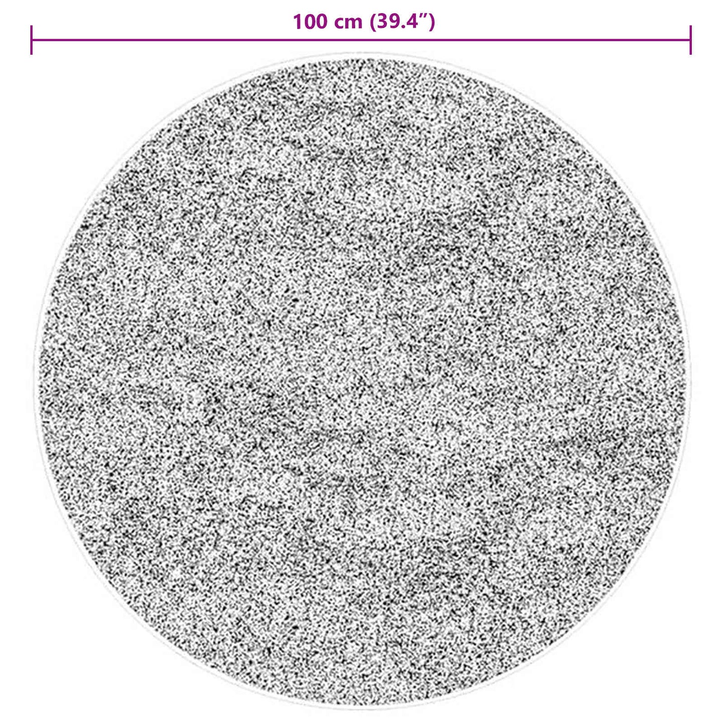 Medium Pile Soft and Washable Rug HUARTE Brun Ø 100 CM