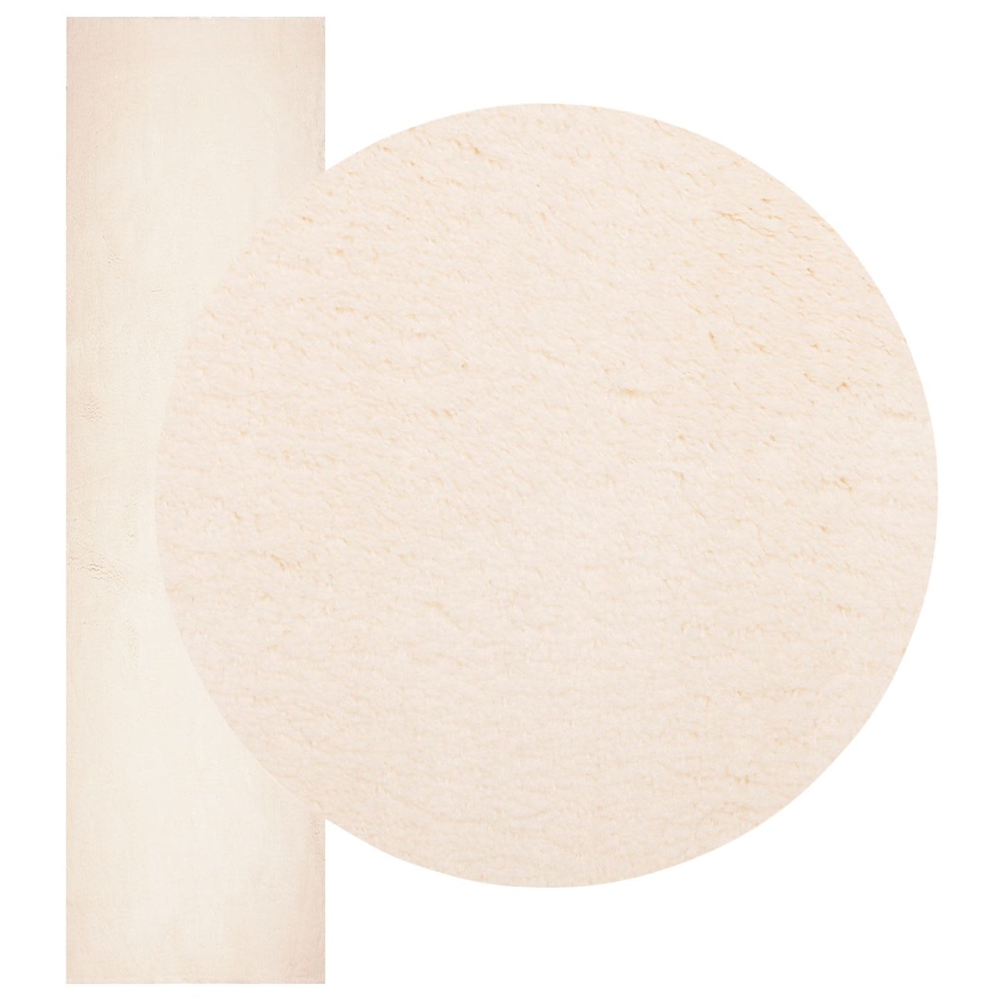 Medium Pile Soft and Washable Rug HUARTE Beige 80 x 300 cm