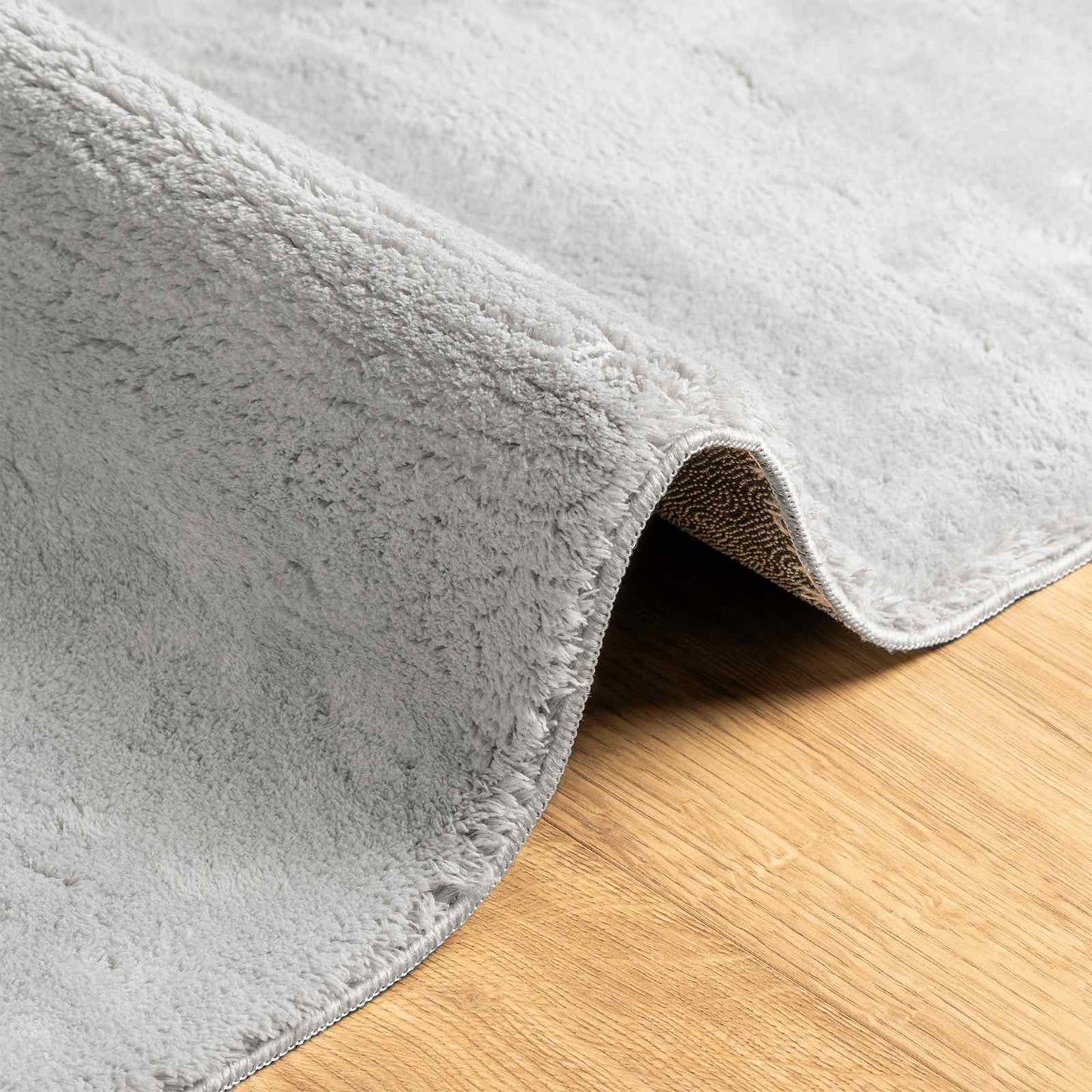 Medium Pile Soft and Washable Rug HUARTE Grå 400 x 80 cm