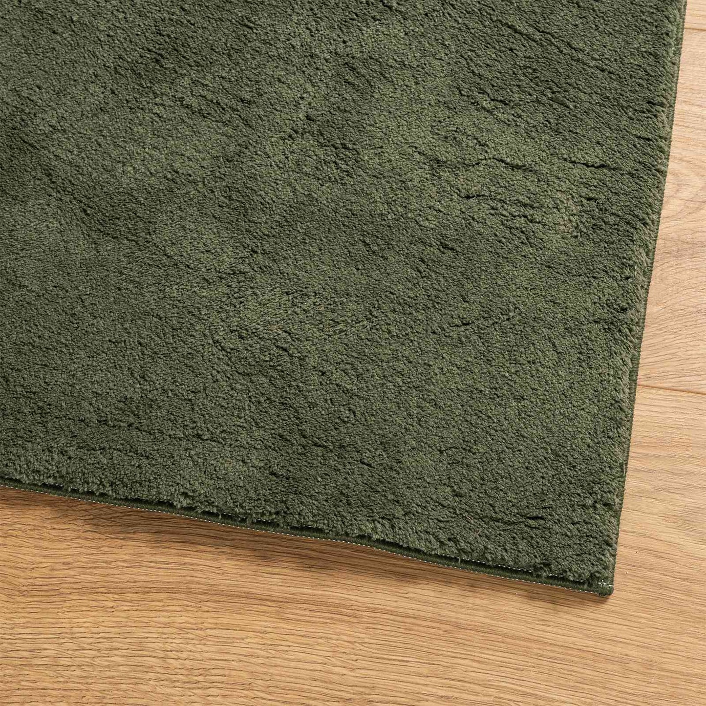 Medium Pile Soft and Washable Rug HUARTE Skoggrønn 300 x 80 cm
