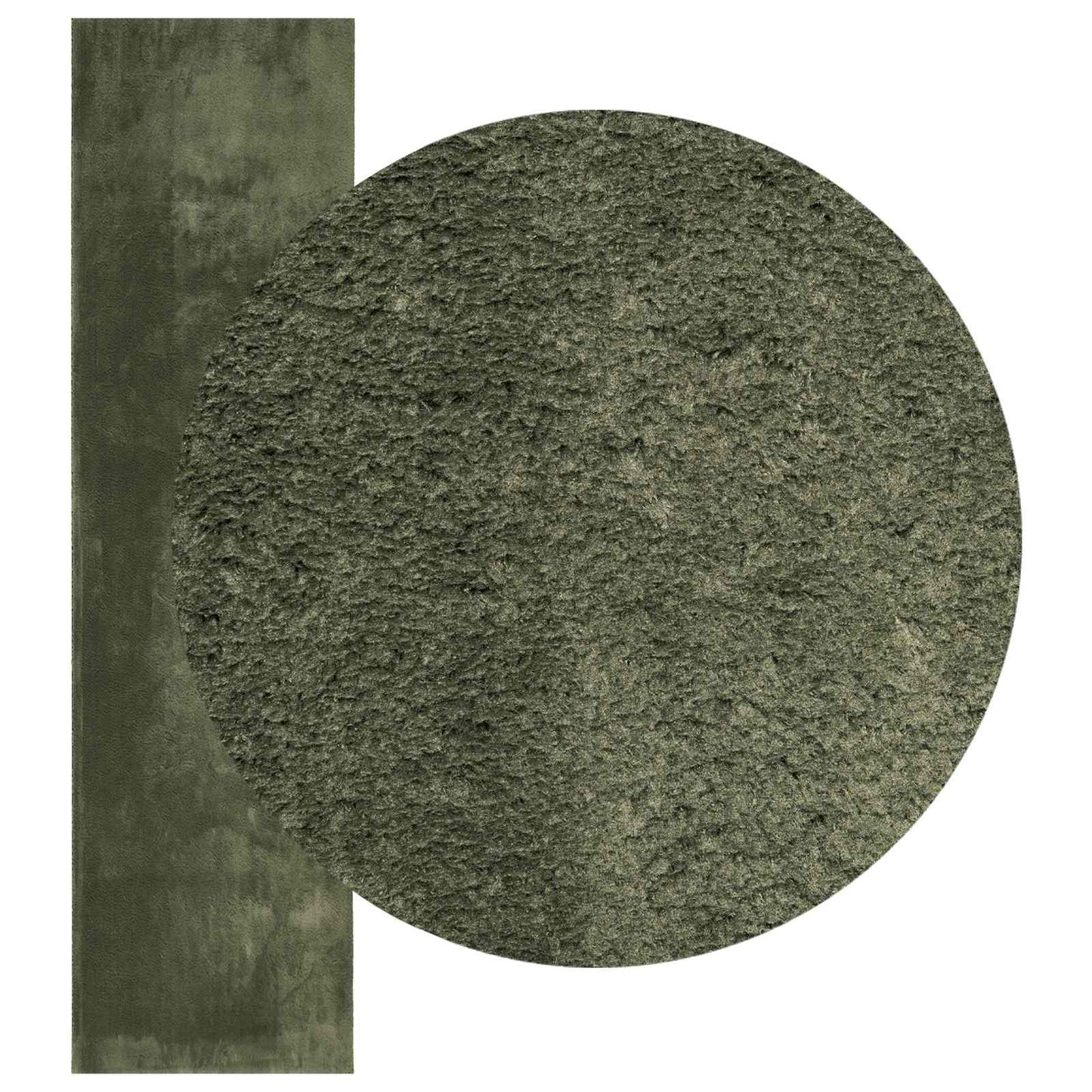 Medium Pile Soft and Washable Rug HUARTE Skoggrønn 300 x 80 cm