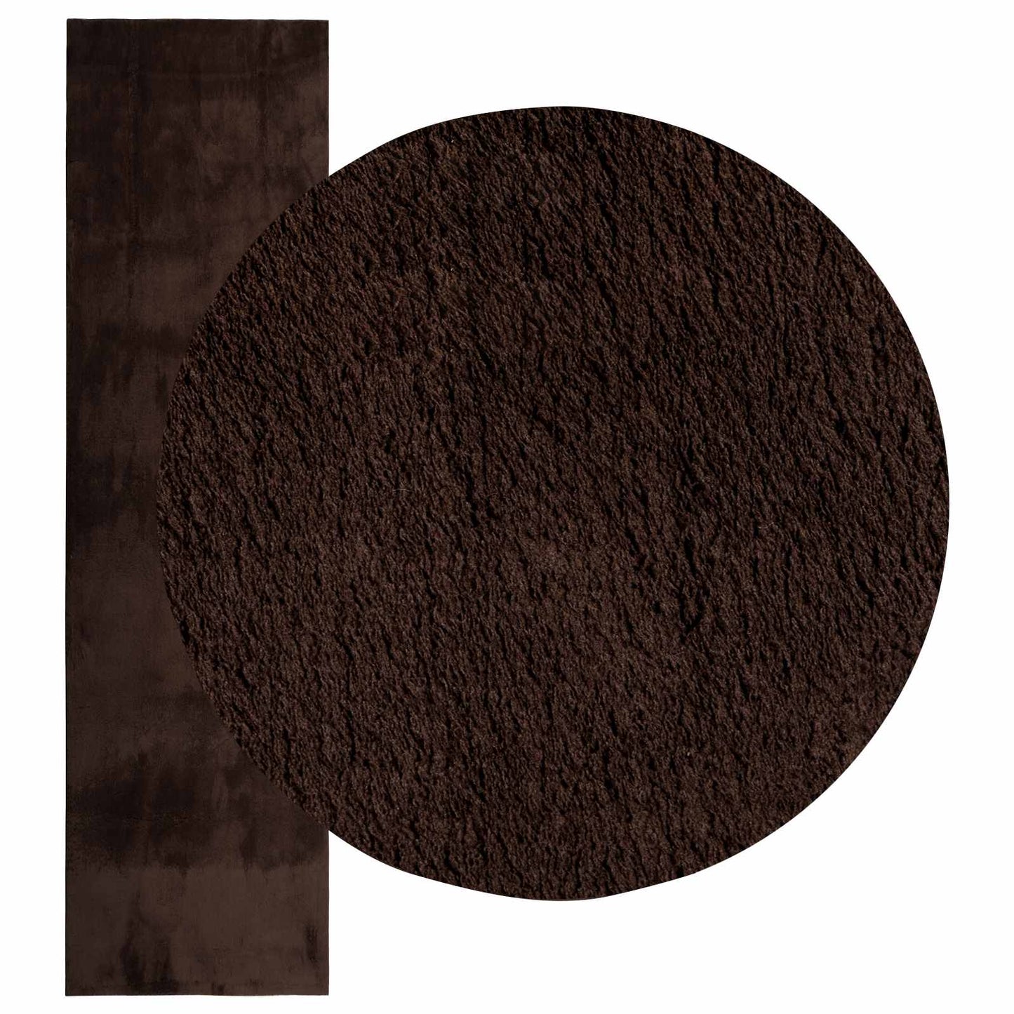 Medium Pile Soft and Washable Rug HUARTE Brun 750 x 80 cm