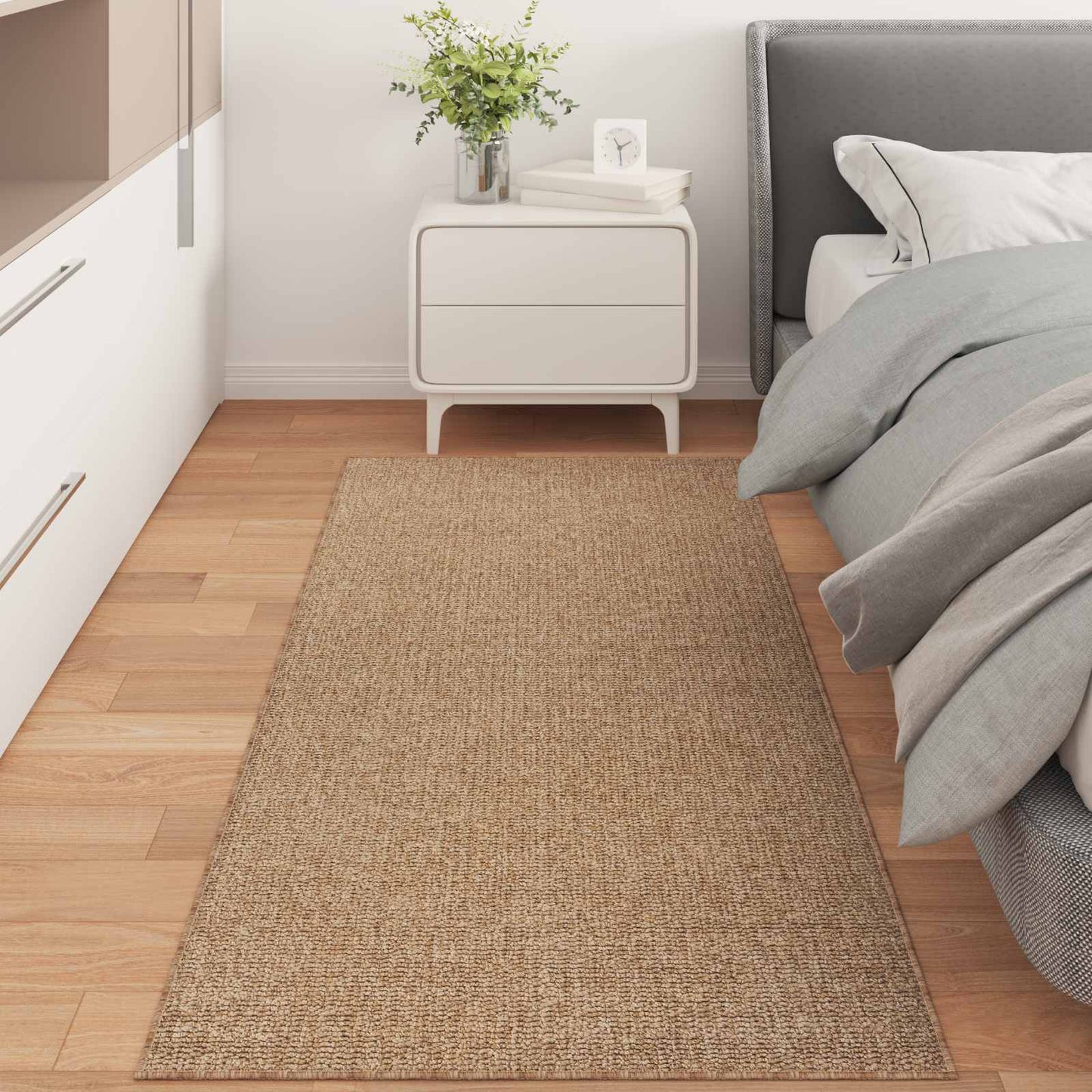 Områdetepper Rektangulær AGIRA Naturlig 200 x 80 cm Polyester