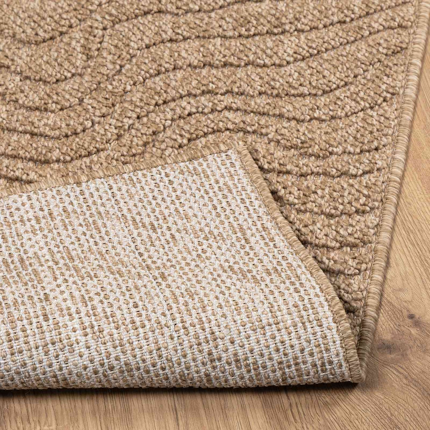 Områdetepper Moiré AGIRA Naturlig 170 x 120 cm Polyester