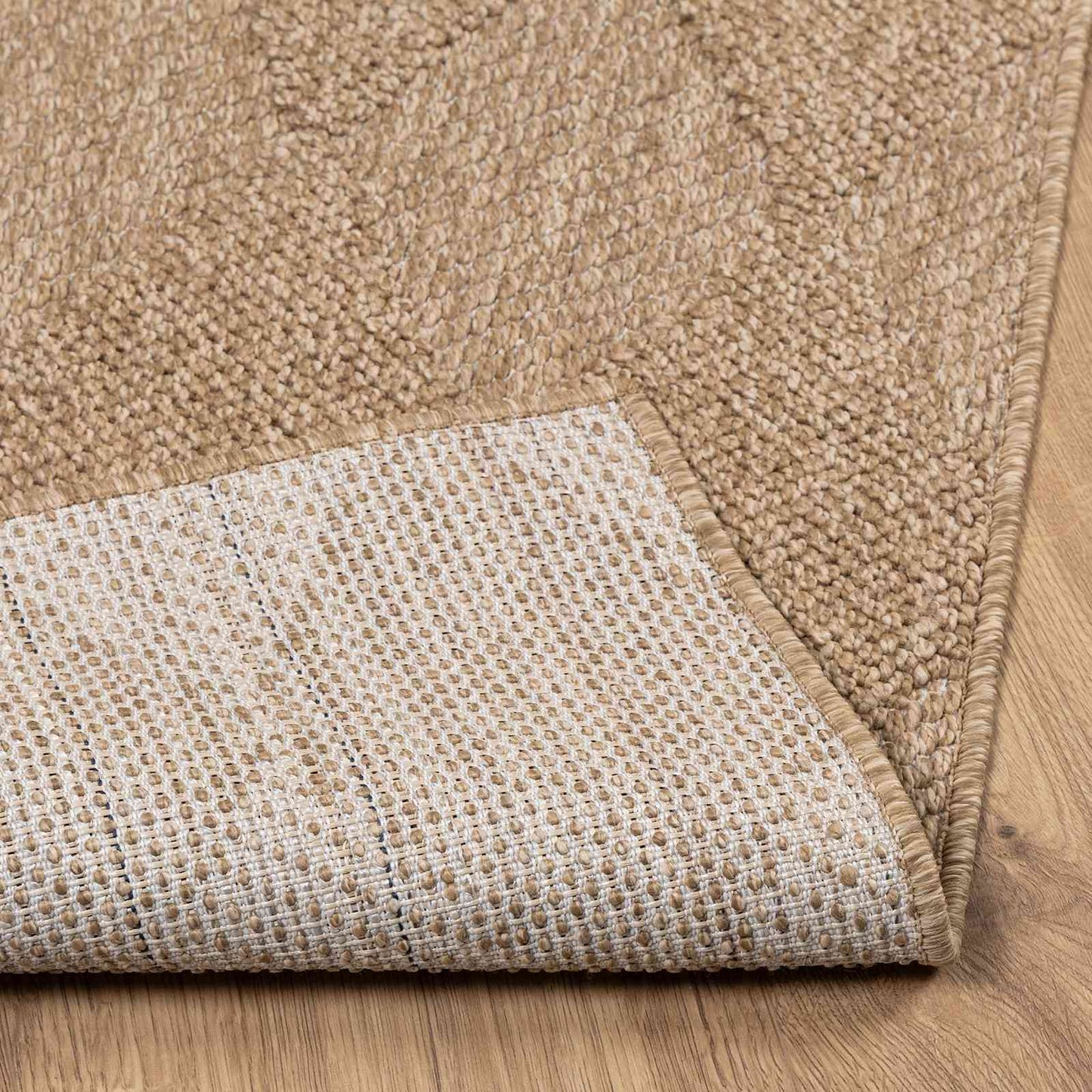 Områdetepper Rektangulær AGIRA Naturlig 170 x 120 cm Polyester