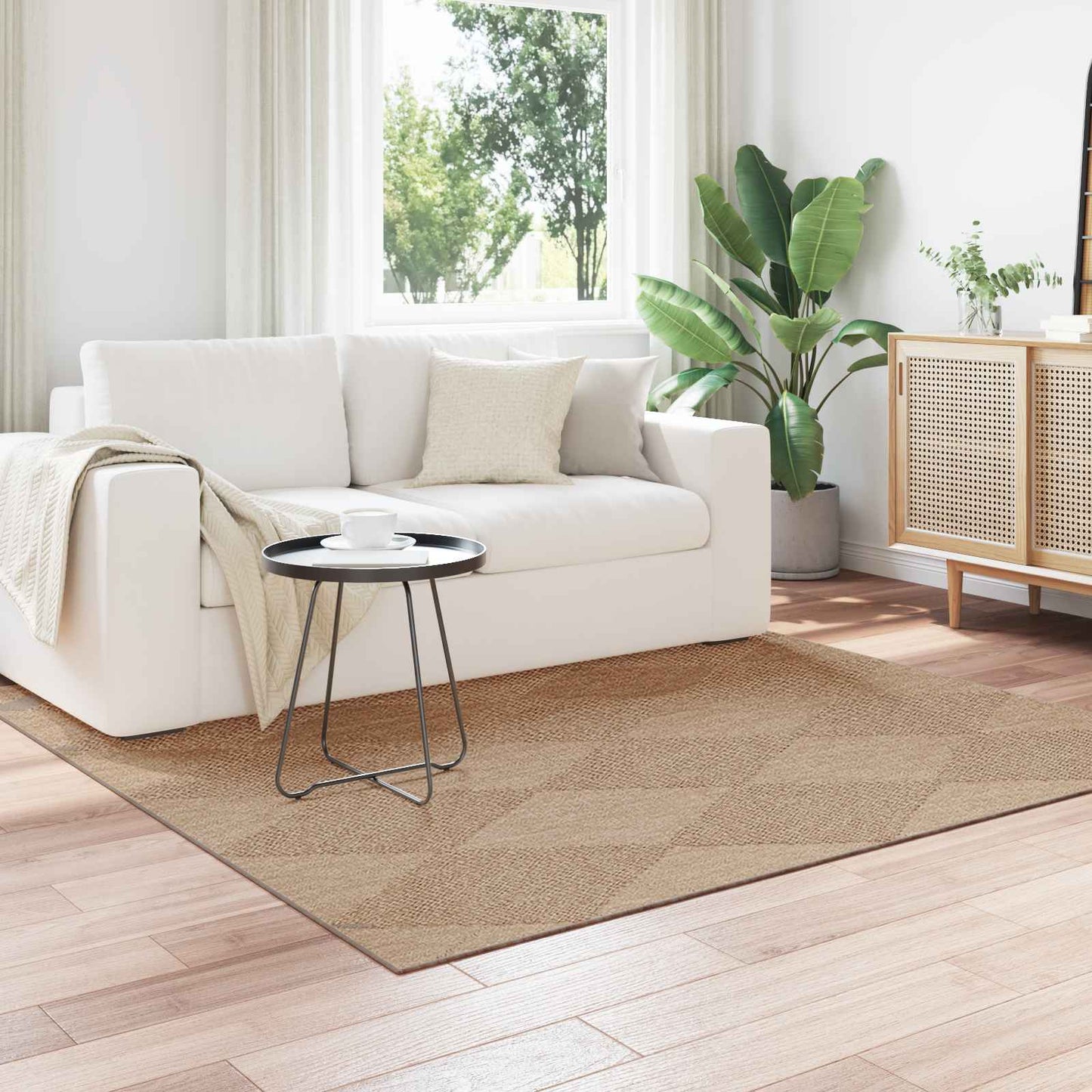 Områdetepper Torget AGIRA Naturlig 240 x 240 cm Polyester