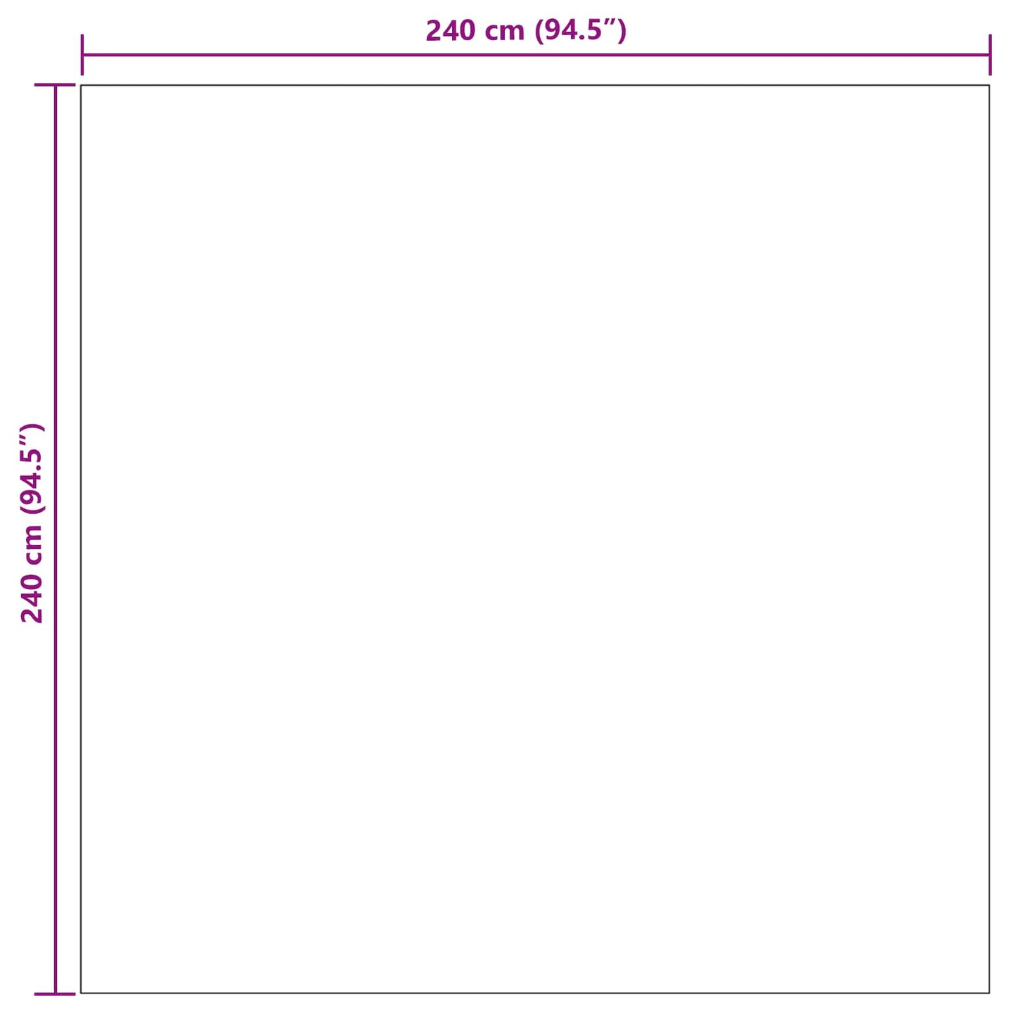 Områdetepper Torget AGIRA Naturlig 240 x 240 cm Polyester