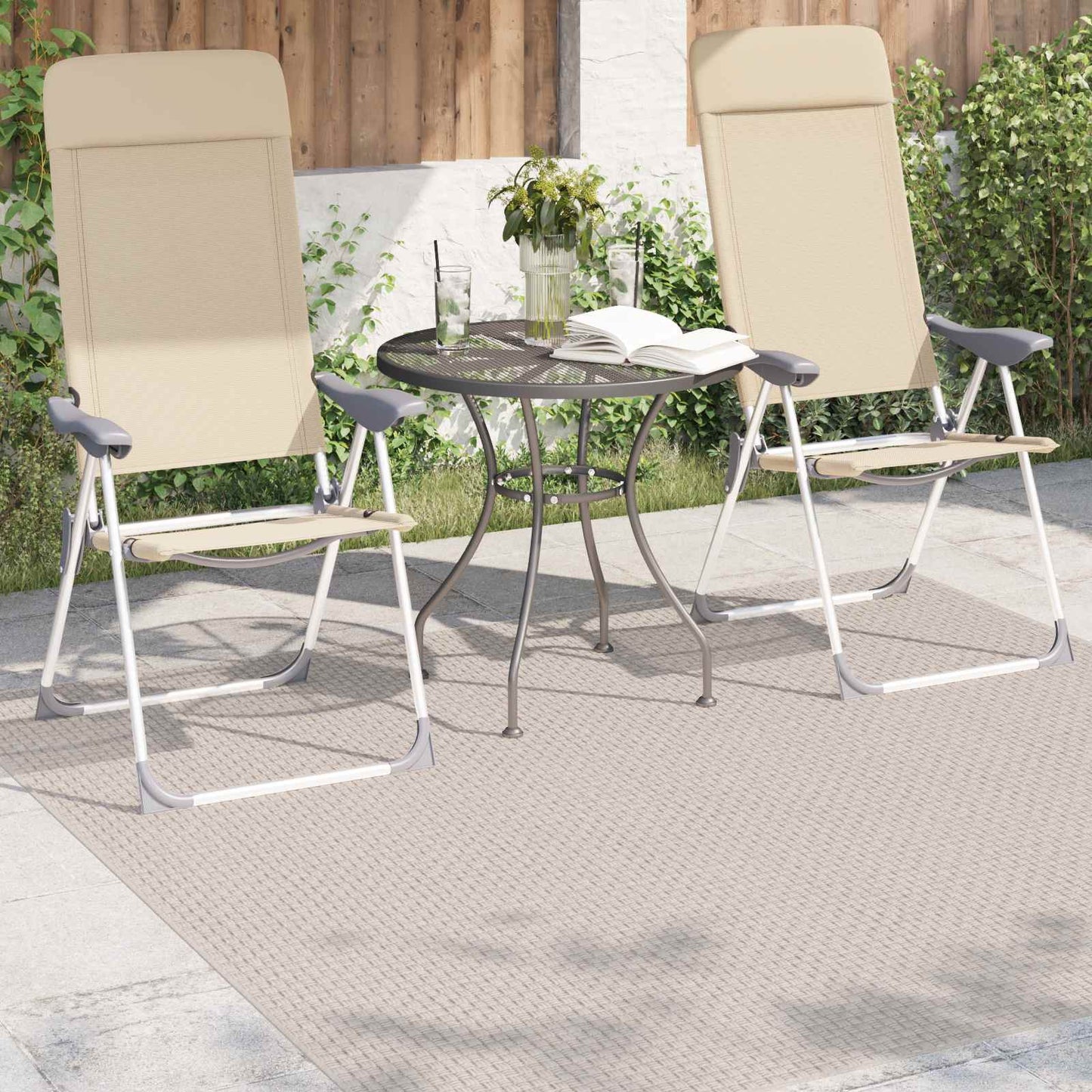 Områdetepper Torget FARO Krem 200 x 200 cm Polyester
