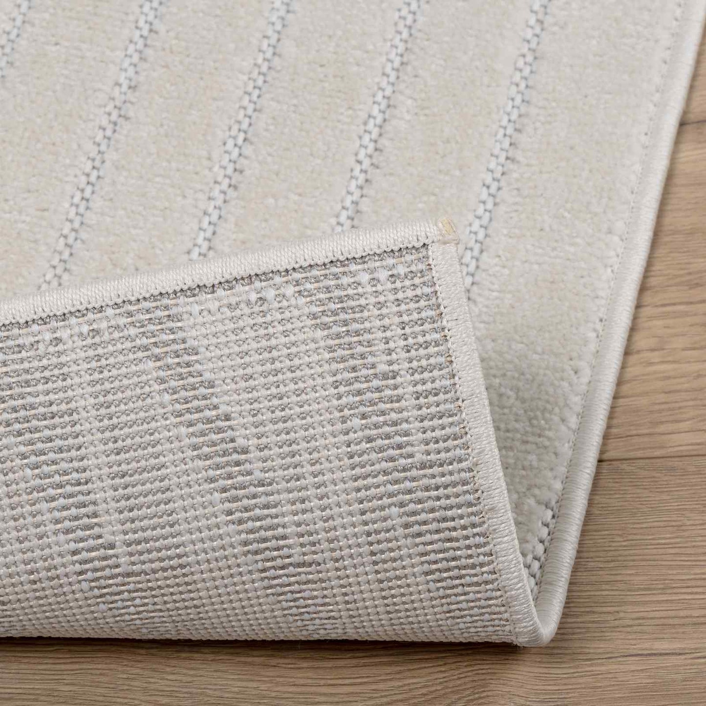 Områdetepper Rektangulær PALMERAS Krem 280 x 200 cm Polyester