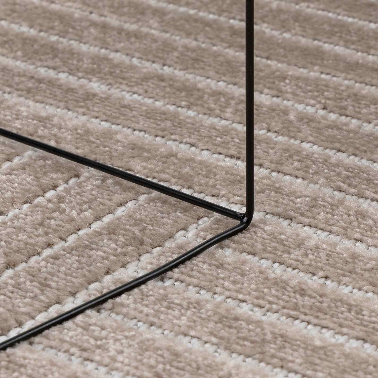 Områdetepper Rektangulær PALMERAS Beige 280 x 200 cm Polyester