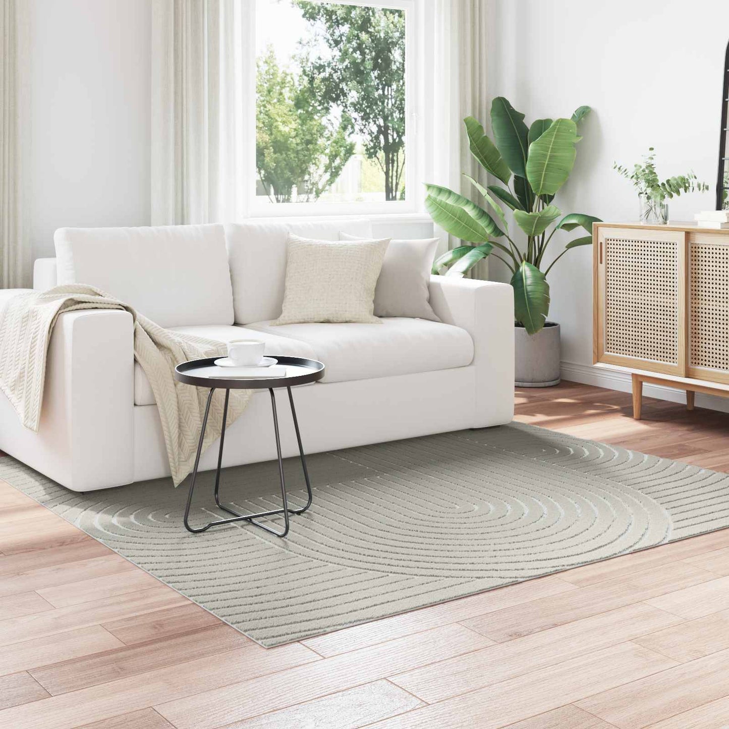 Områdetepper Torget HUARTE grønn 200 x 200 cm Polyester vidaXL