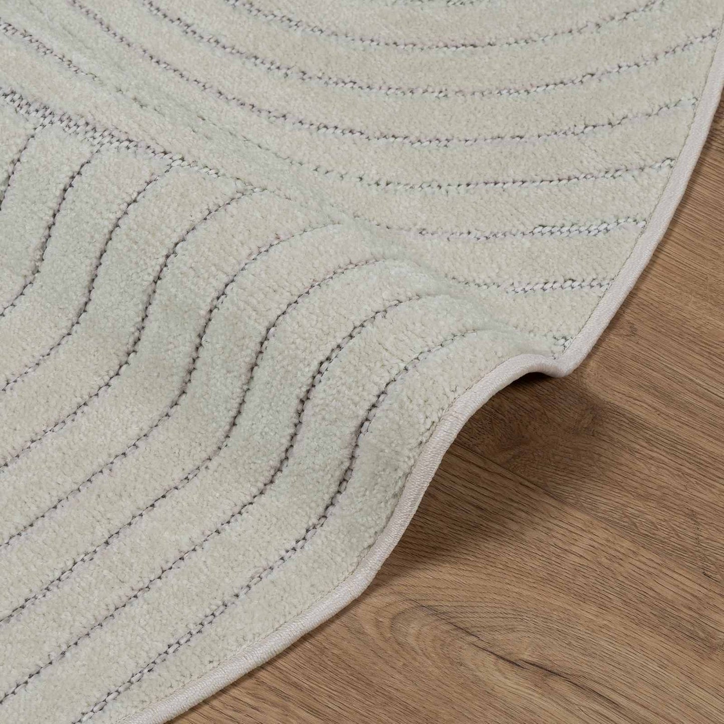 Områdetepper Rund HUARTE grønn Ø 200 CM Polyester vidaXL