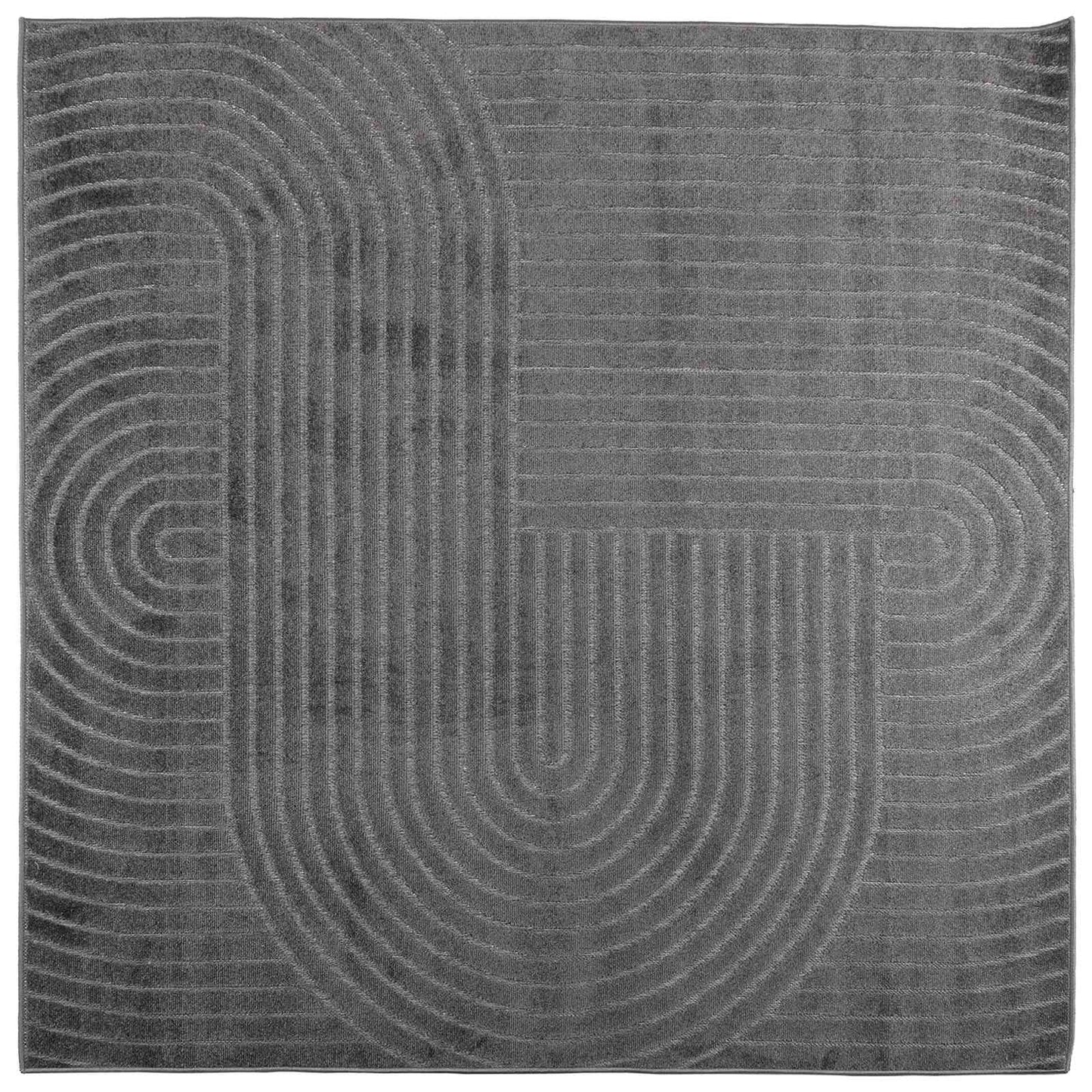 Områdetepper Torget PALMERAS Antrasitt 200 x 200 cm Polyester