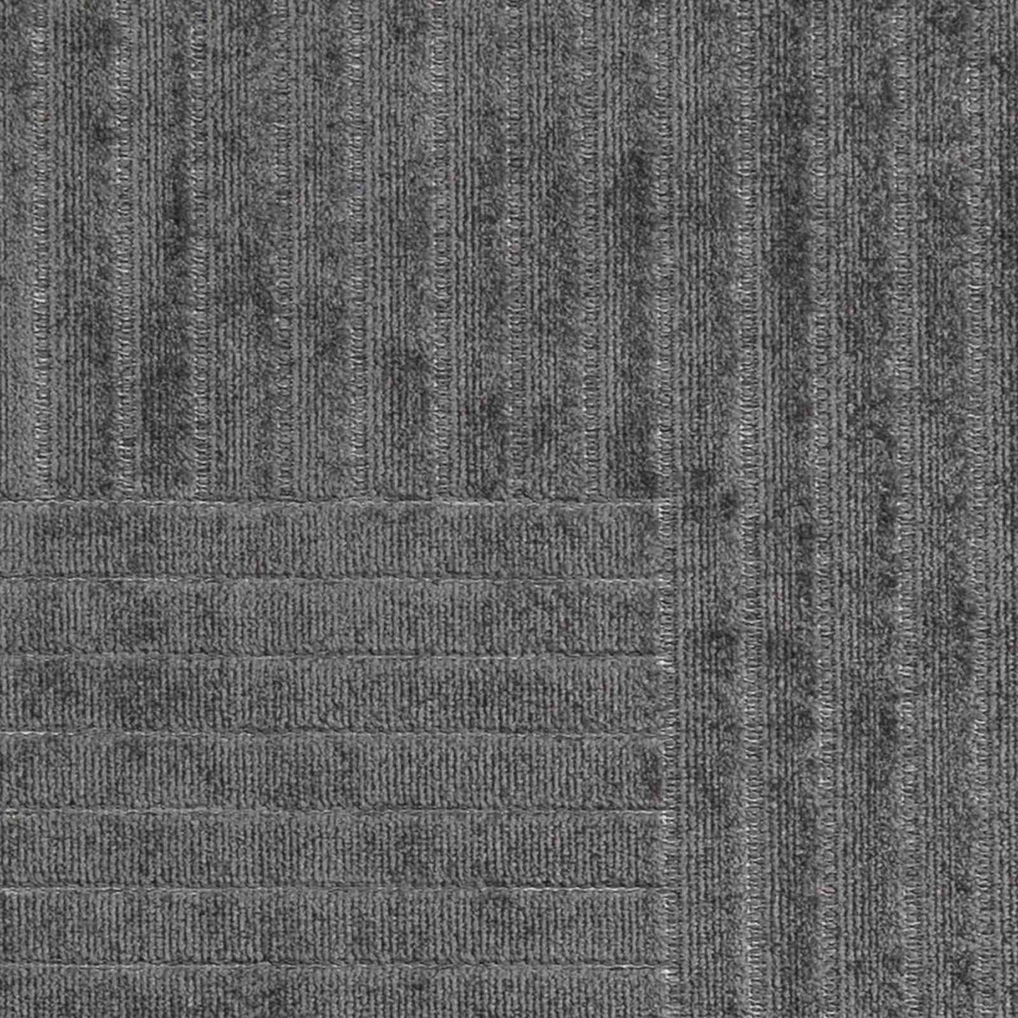 Områdetepper Rund PALMERAS Antrasitt Ø 200 CM Polyester