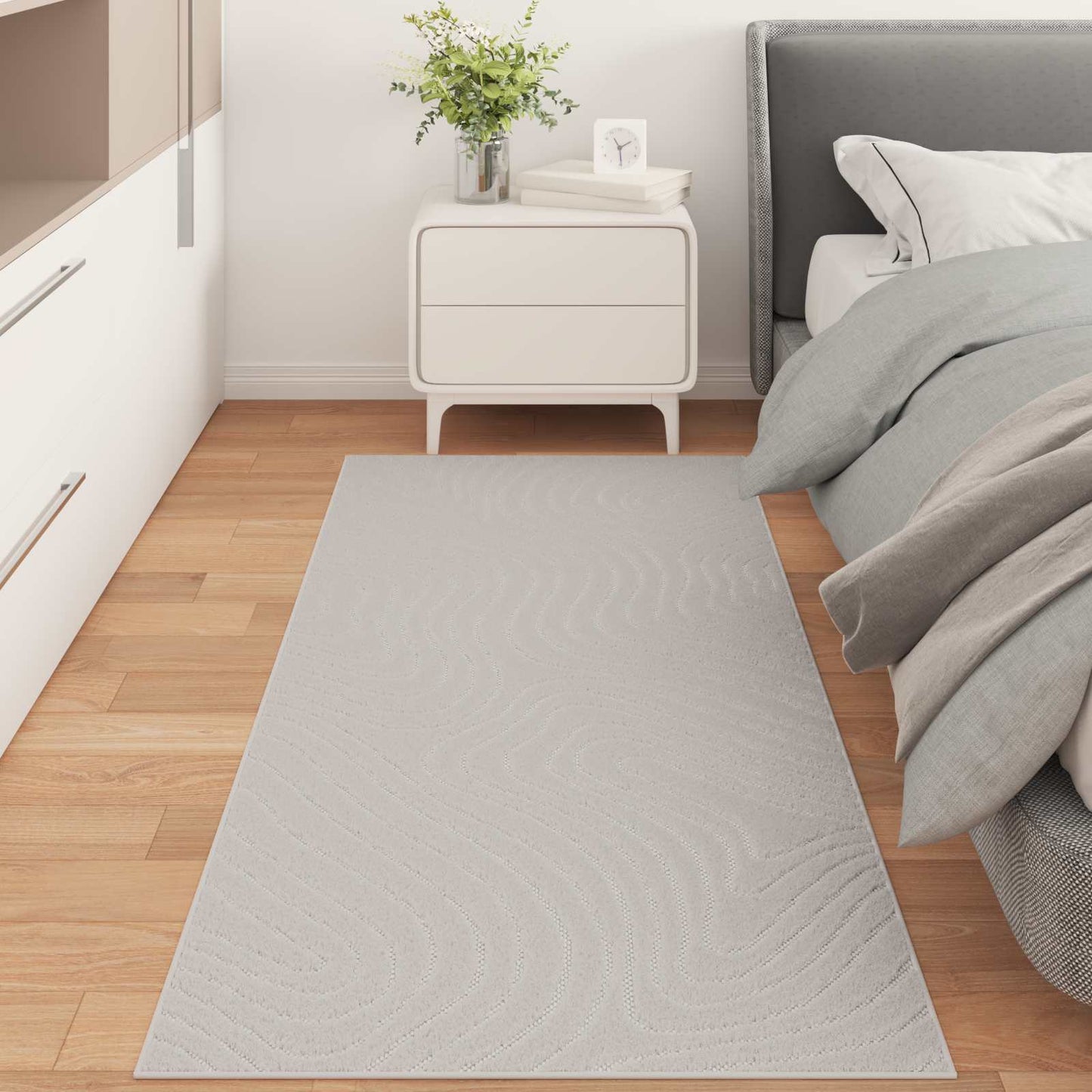 Områdetepper Rektangulær PALMERAS Krem 150 x 80 cm Polyester