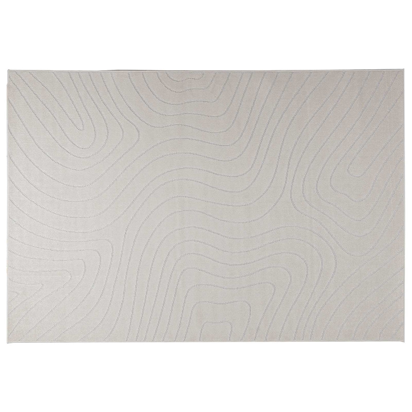Områdetepper Rektangulær PALMERAS Krem 230 x 160 cm Polyester